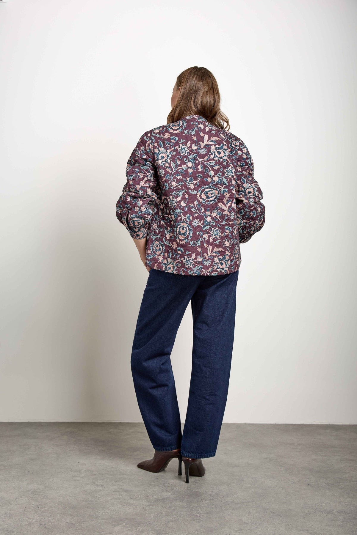 Frida Jacket In Beet Suzani