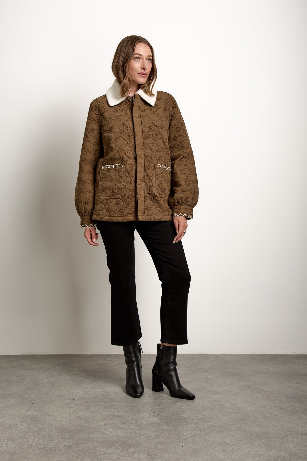 Frida Jacket In Walnut - seventy + mochi