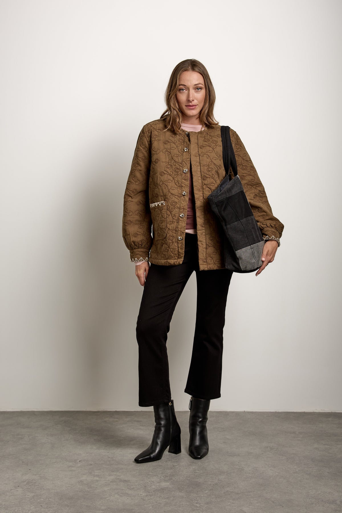 Frida Jacket In Walnut - seventy + mochi