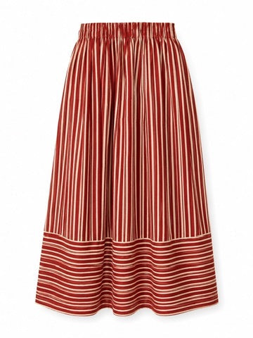 Pippin Skirt in Strawberry Stripe
