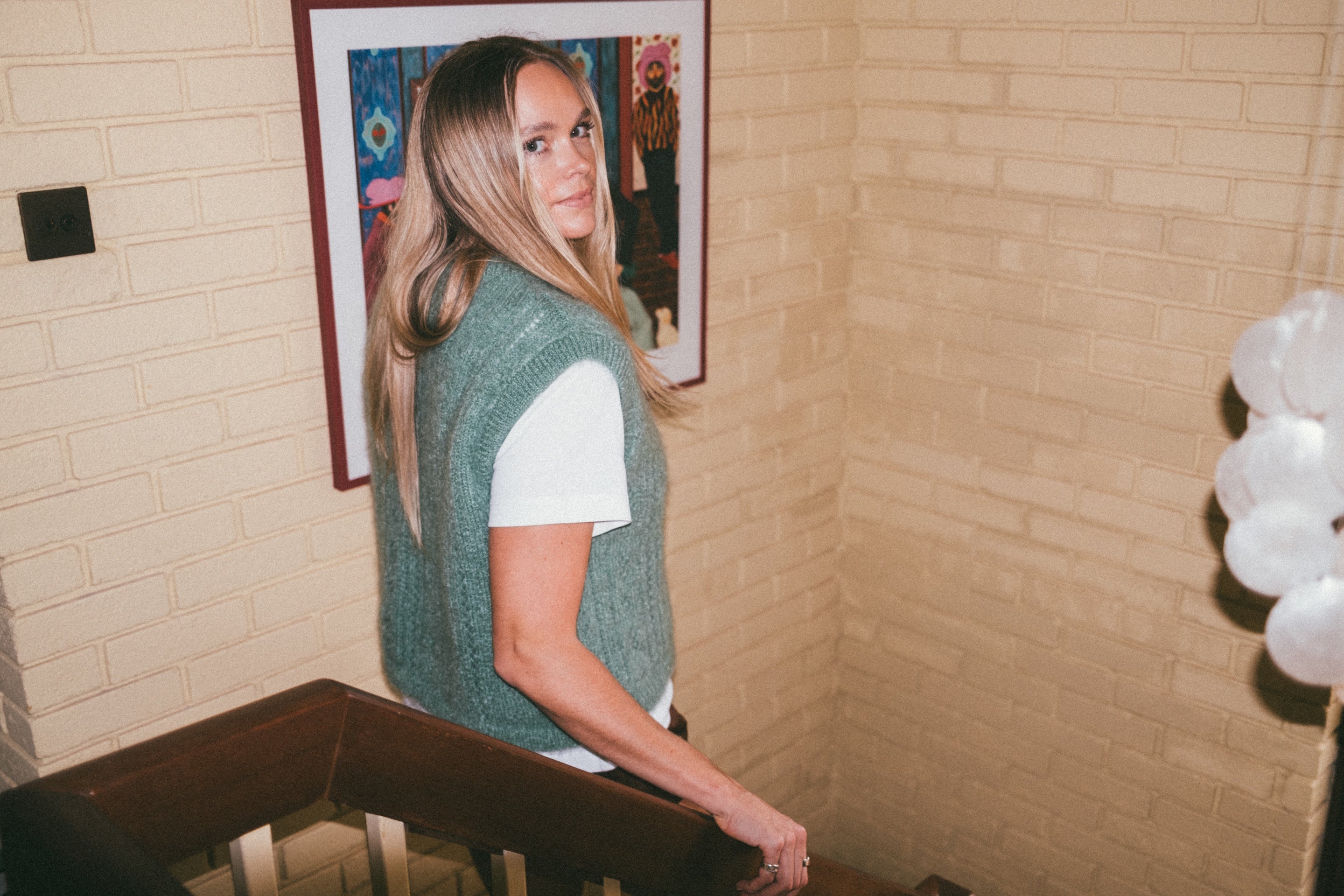 Pointelle Knit Vest - Pistachio Green