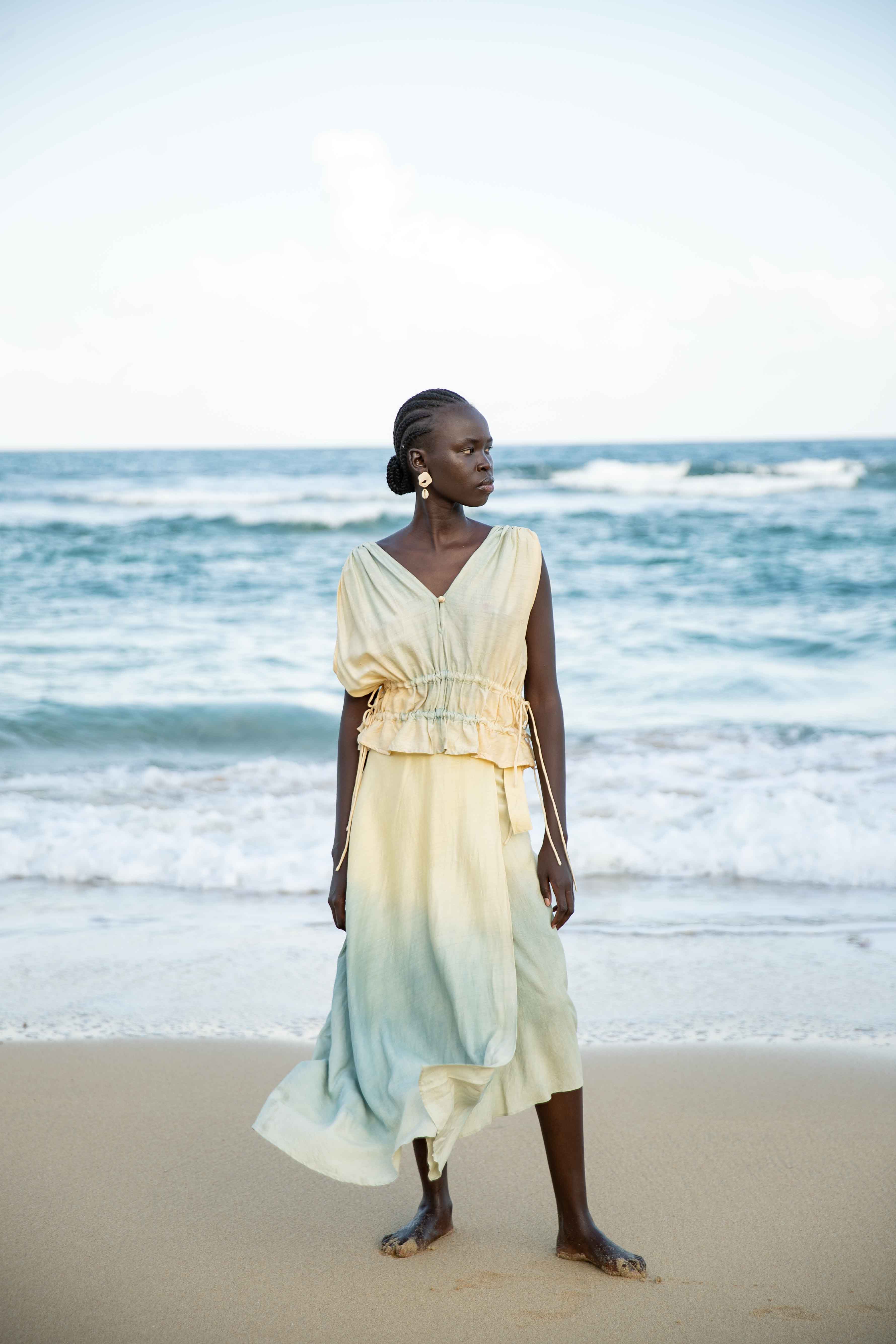 Wrap skirt - Ocean ombre
