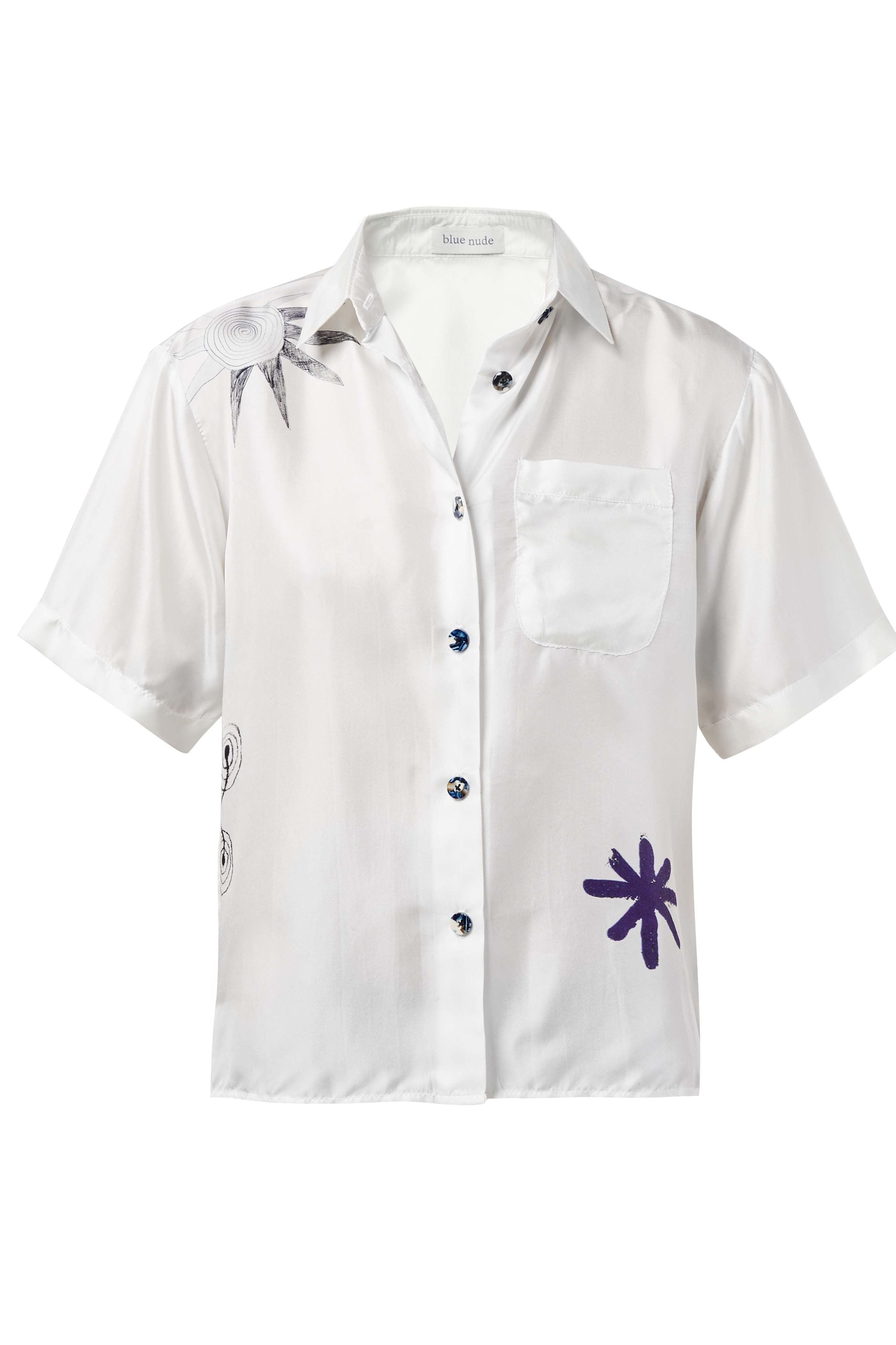 Isalos Silk Button-Up Shirt