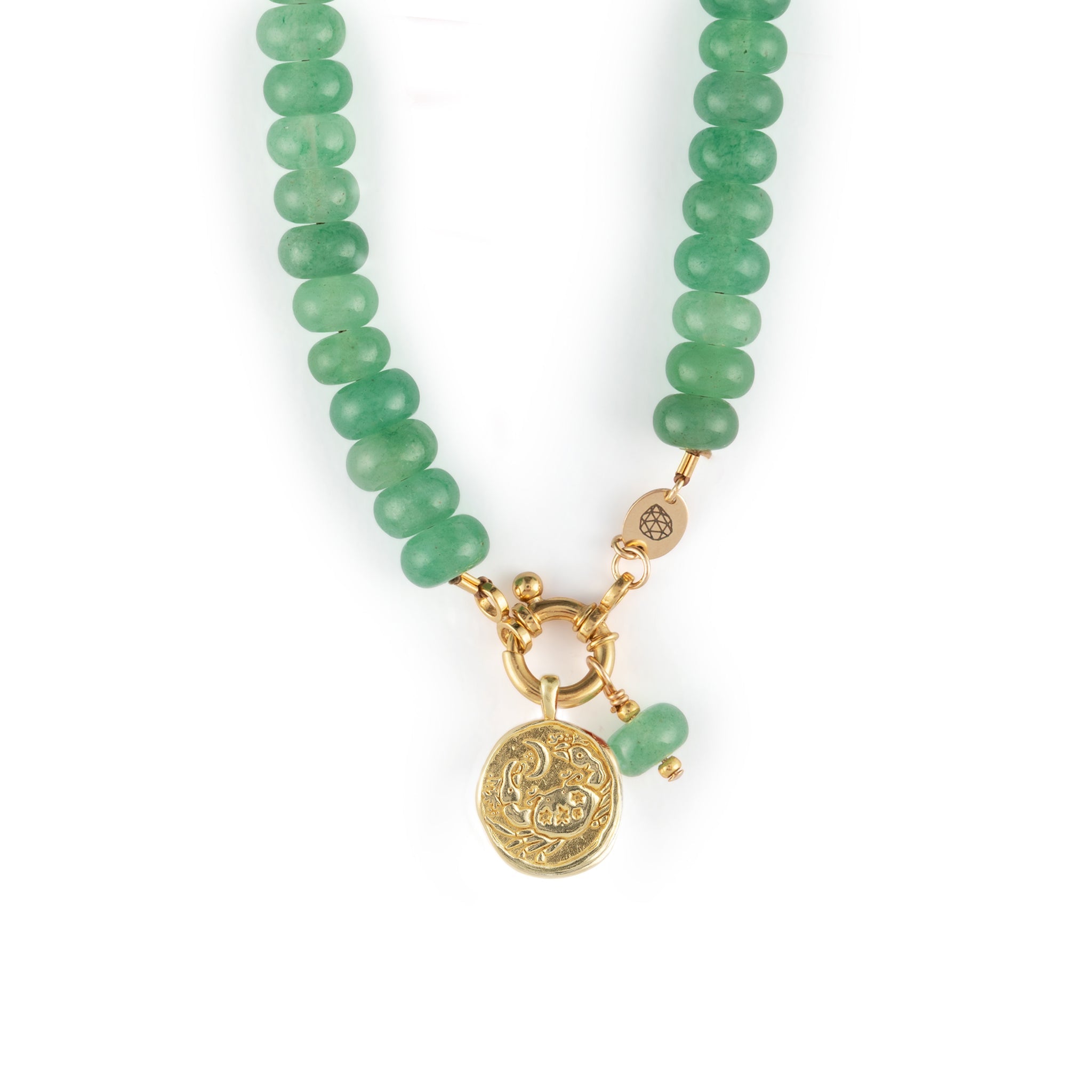 Cancer Zodiac Coin Pendant Necklace