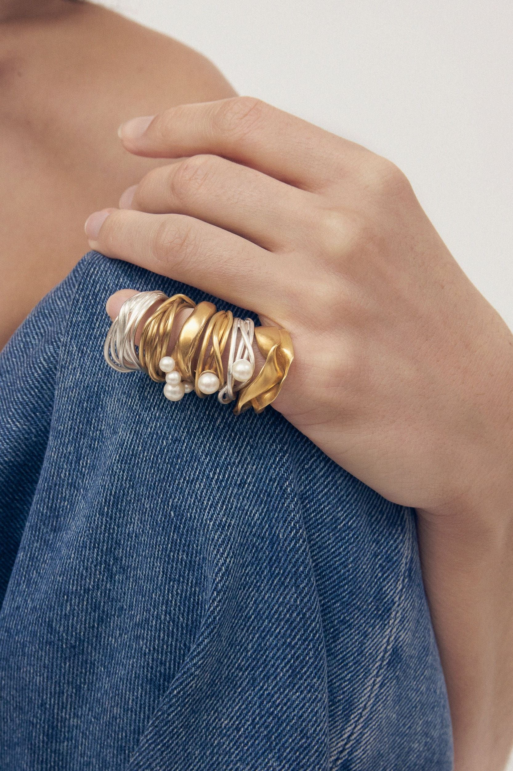 PEROLA LIANA RING GOLD