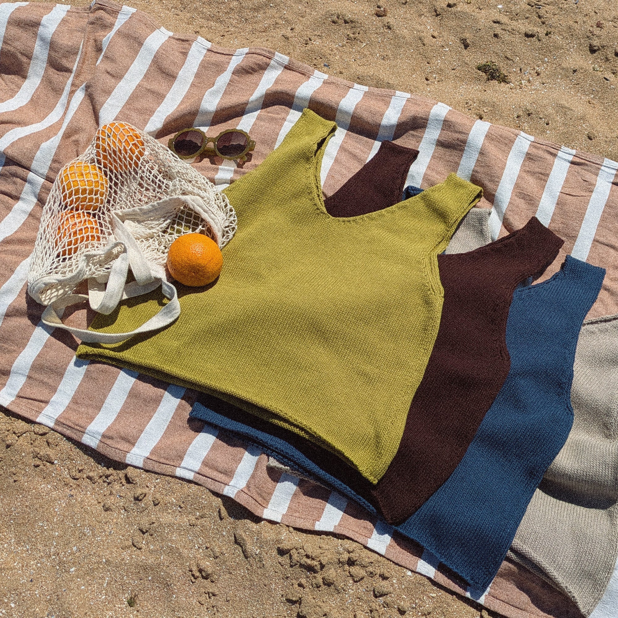 Organic Cotton Knit Top | Olive