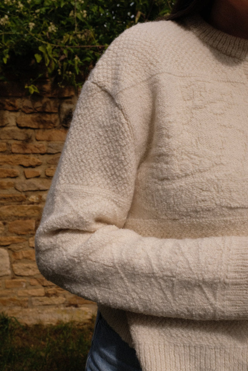 Athena Cardigan – Ivory Alpaca
