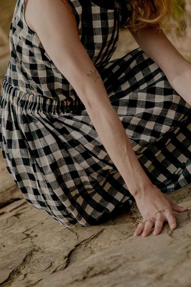 Lee Top Gingham Kala Cotton