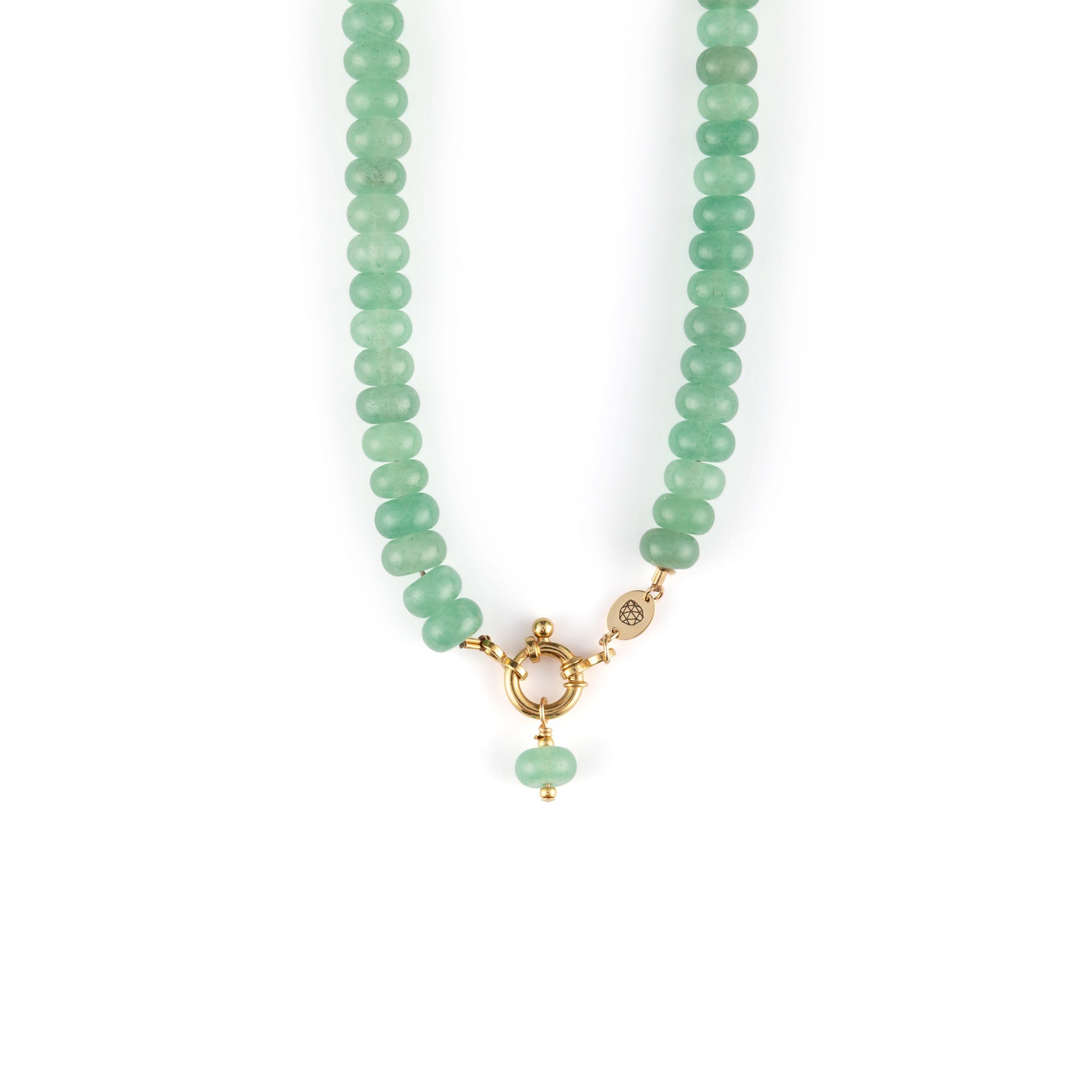 Green Aventurine Statement Beaded Necklace