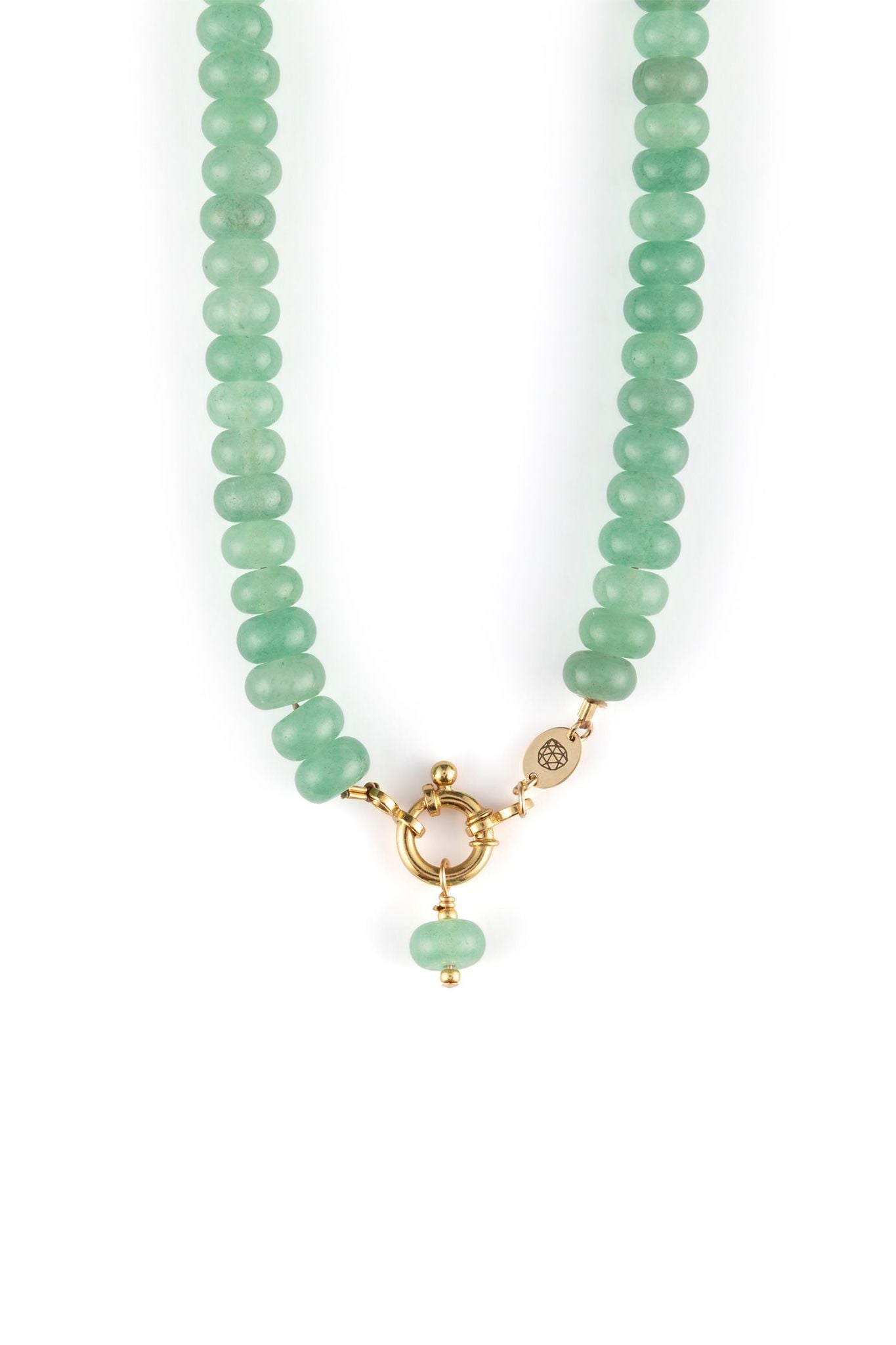 Green Aventurine Statement Beaded Necklace
