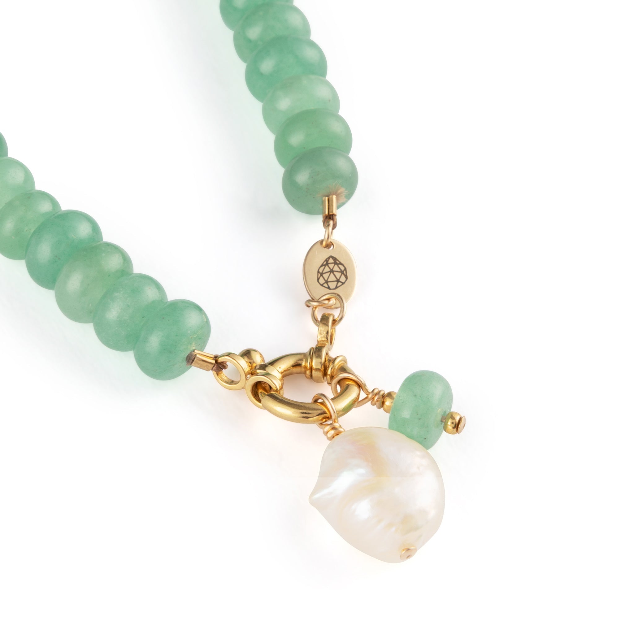 Green Aventurine Statement Beaded Necklace