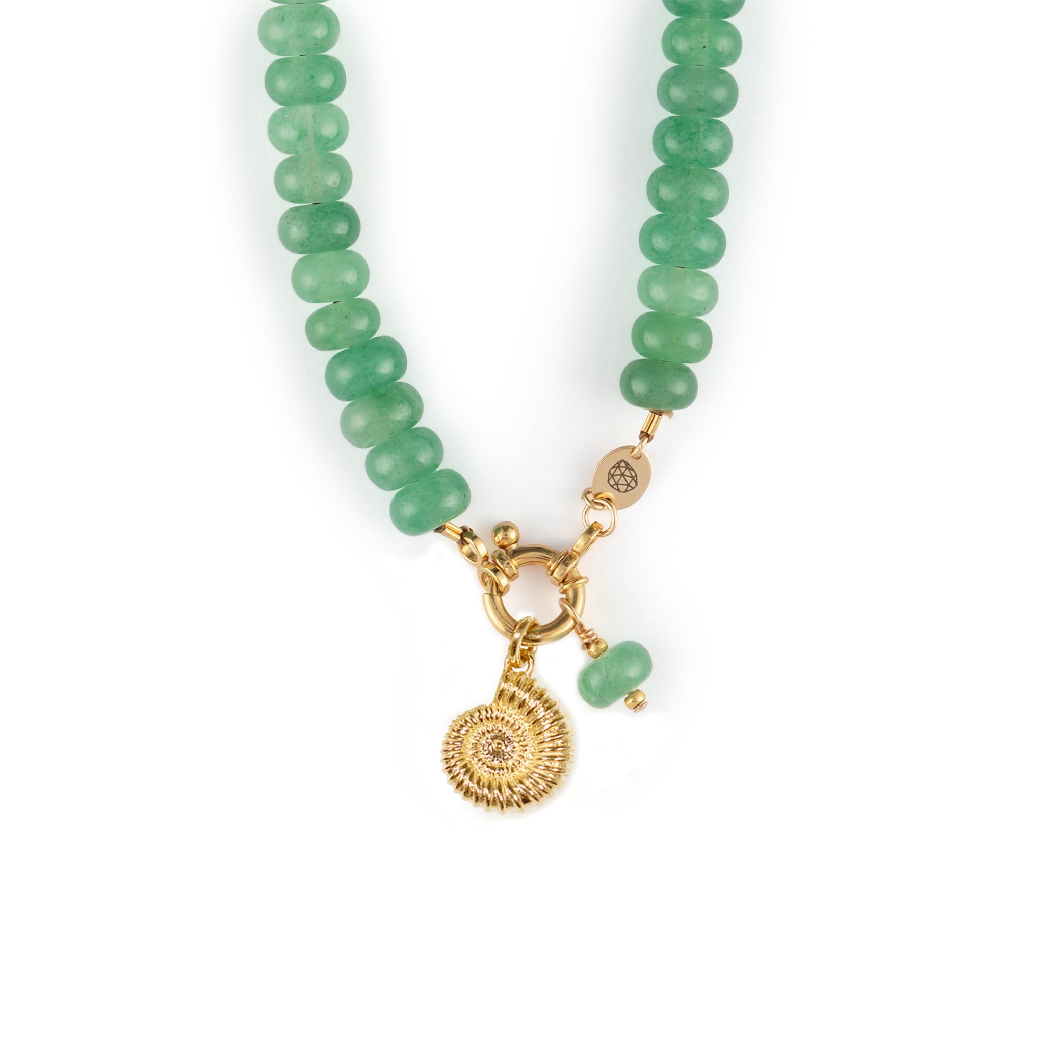 Green Aventurine Statement Beaded Necklace