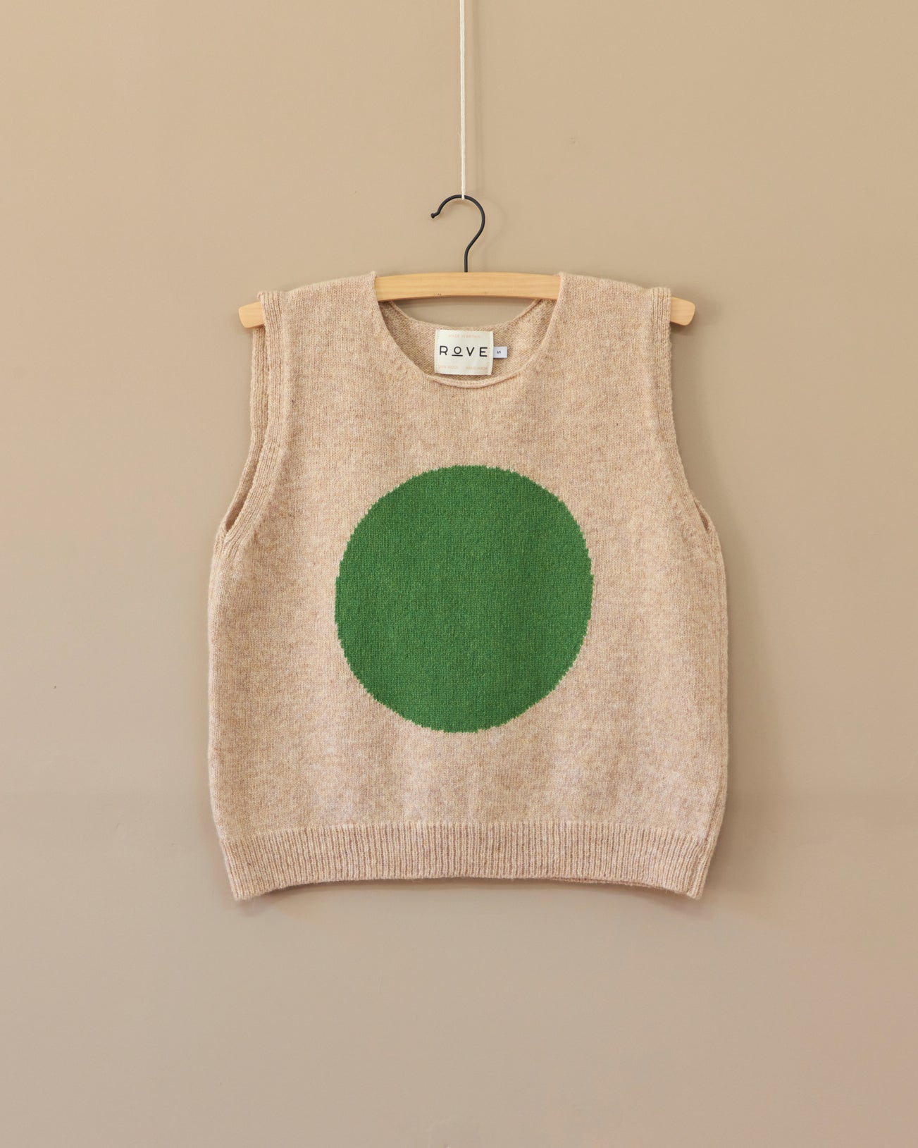 Green Dot Knitted Top