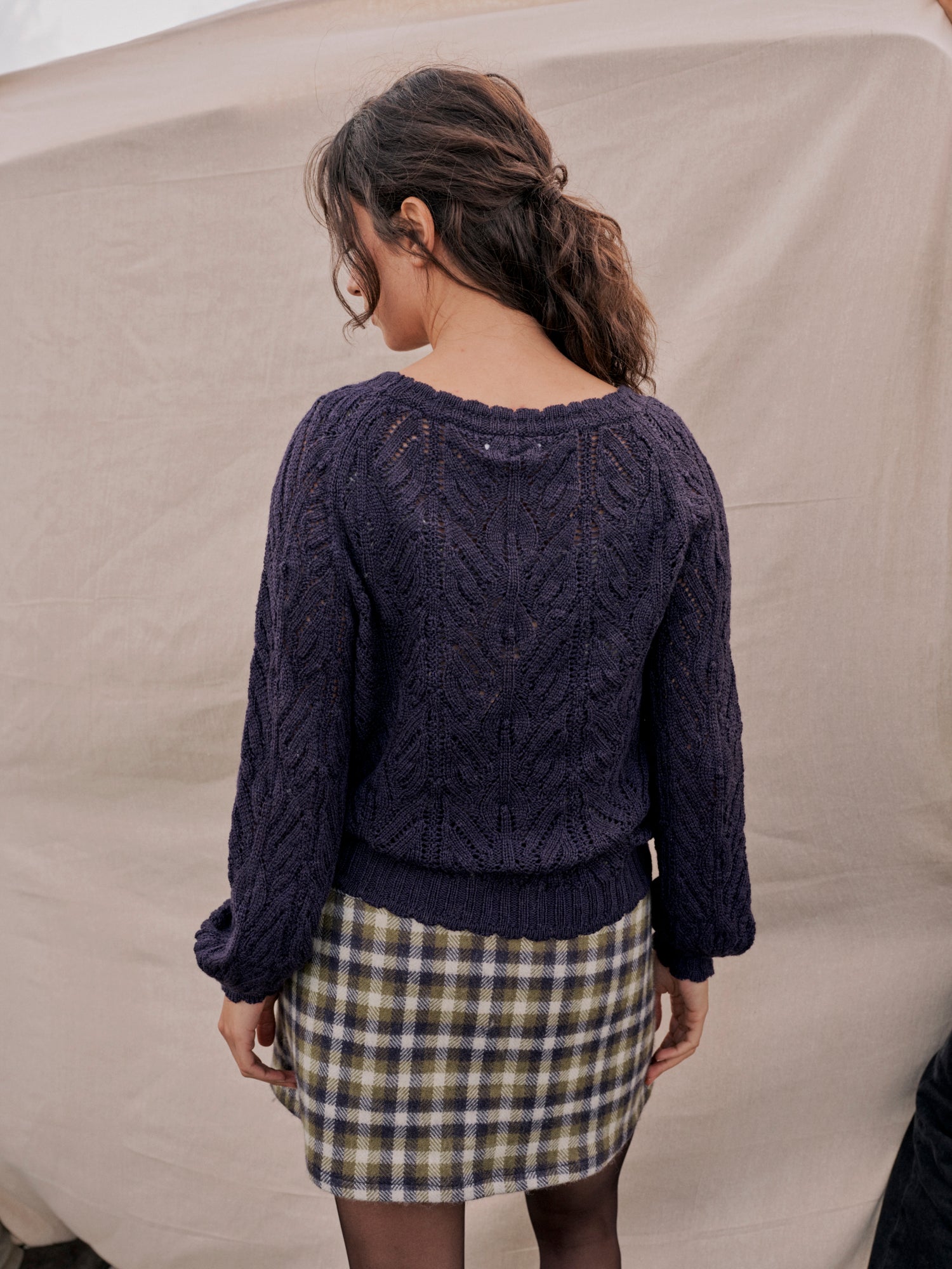 Wyre Jumper in Damson