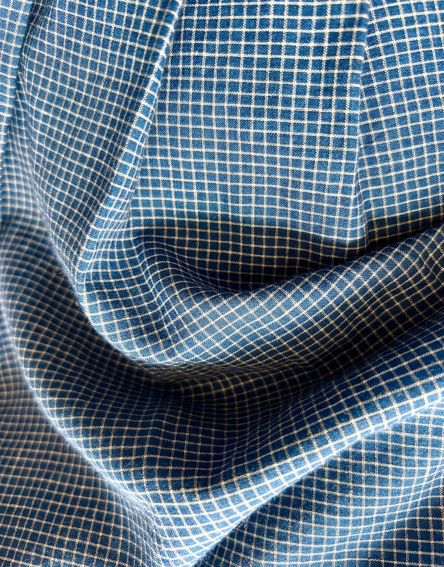hanna shirt | indigo grid