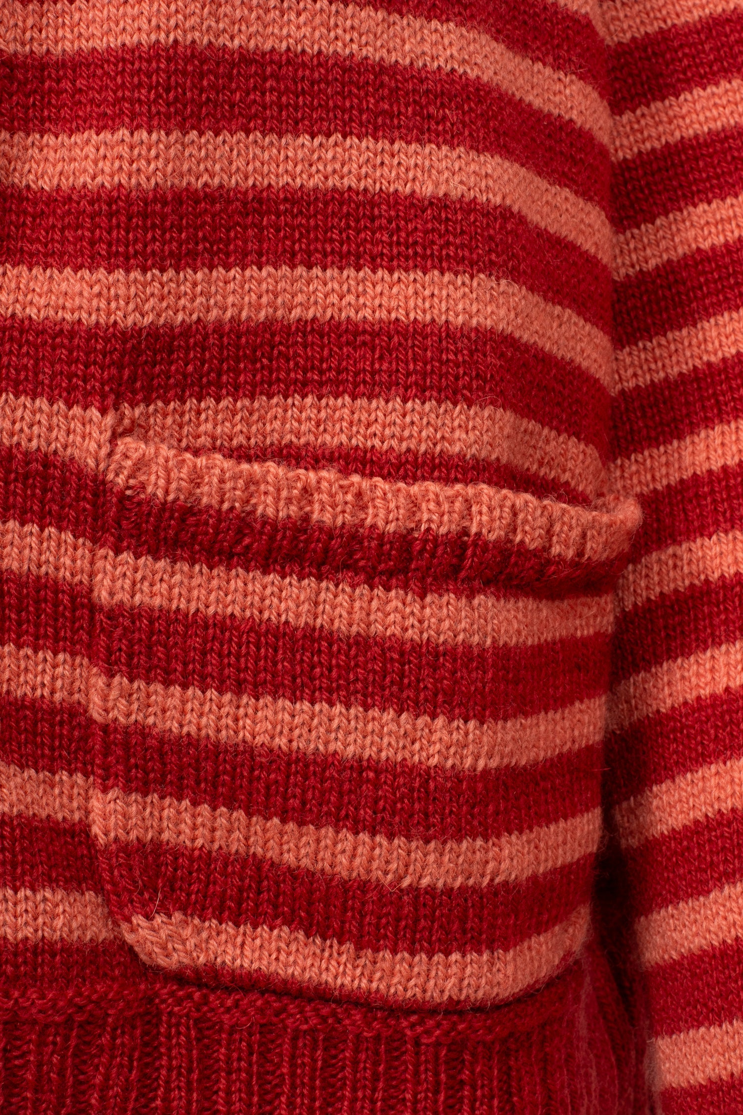 Ingleton Crop Cardigan in Jam & Shrimp