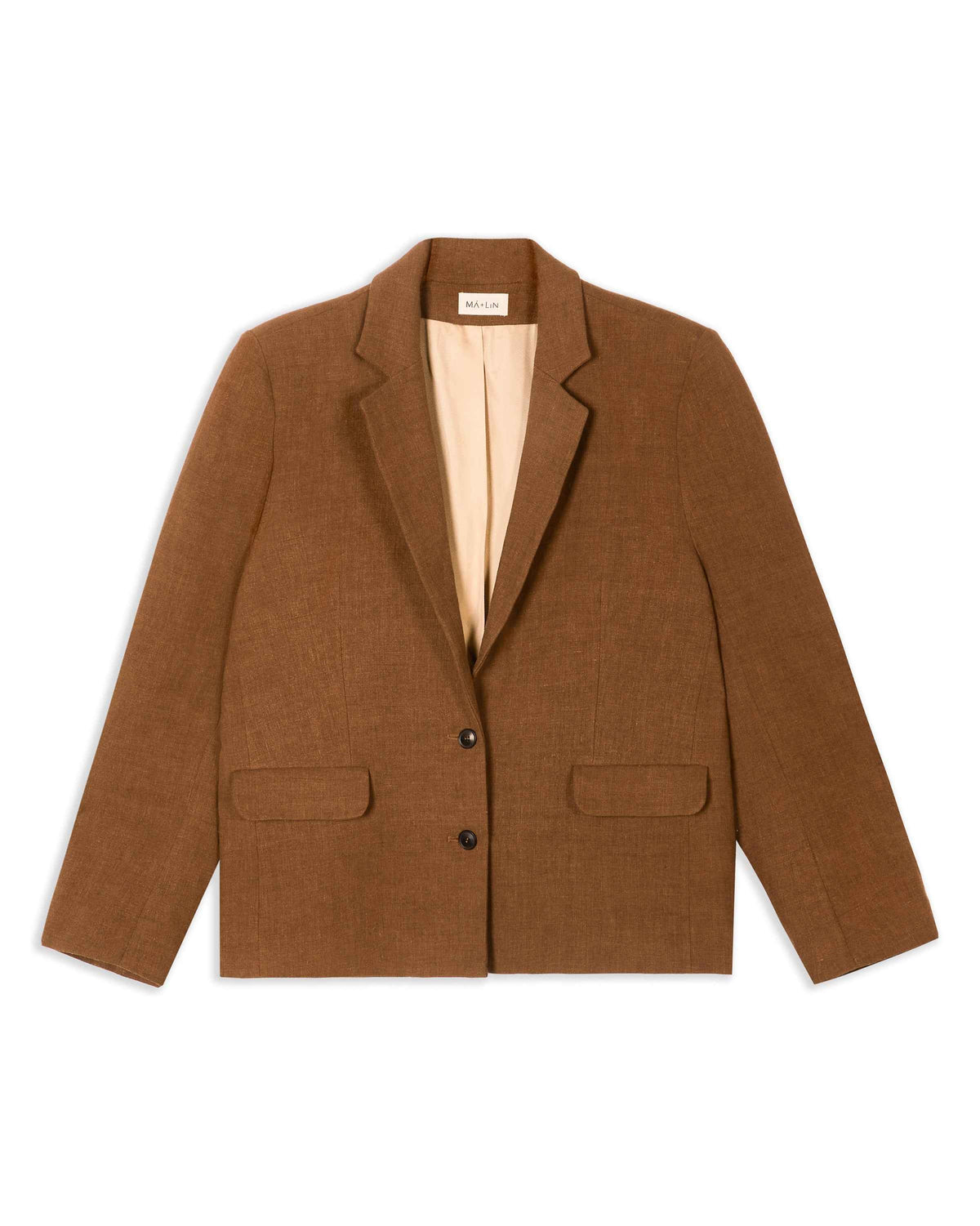 Maeve Linen Wool Blazer - Cinnamon
