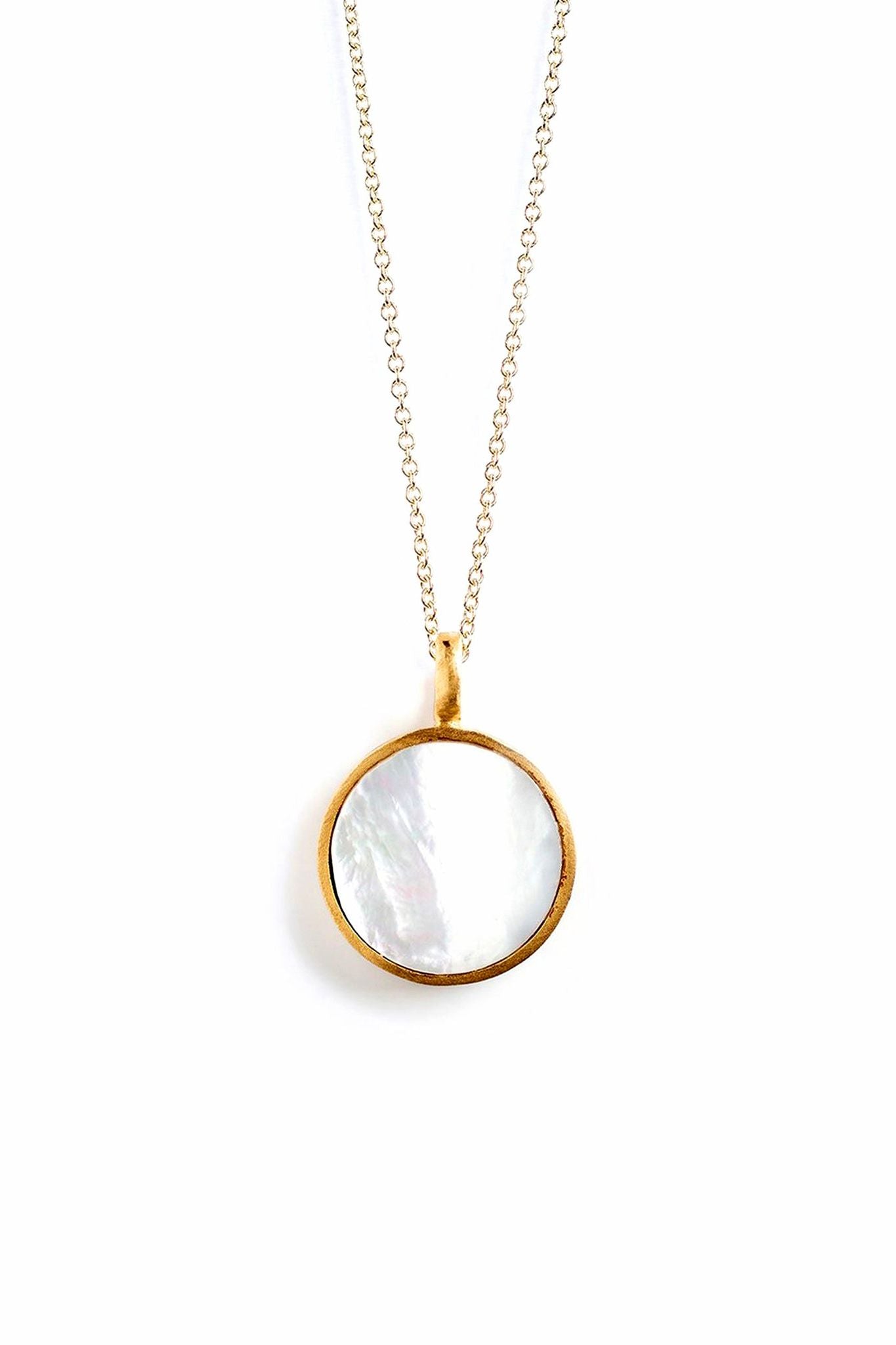 Mother of Pearl Porthole Necklace