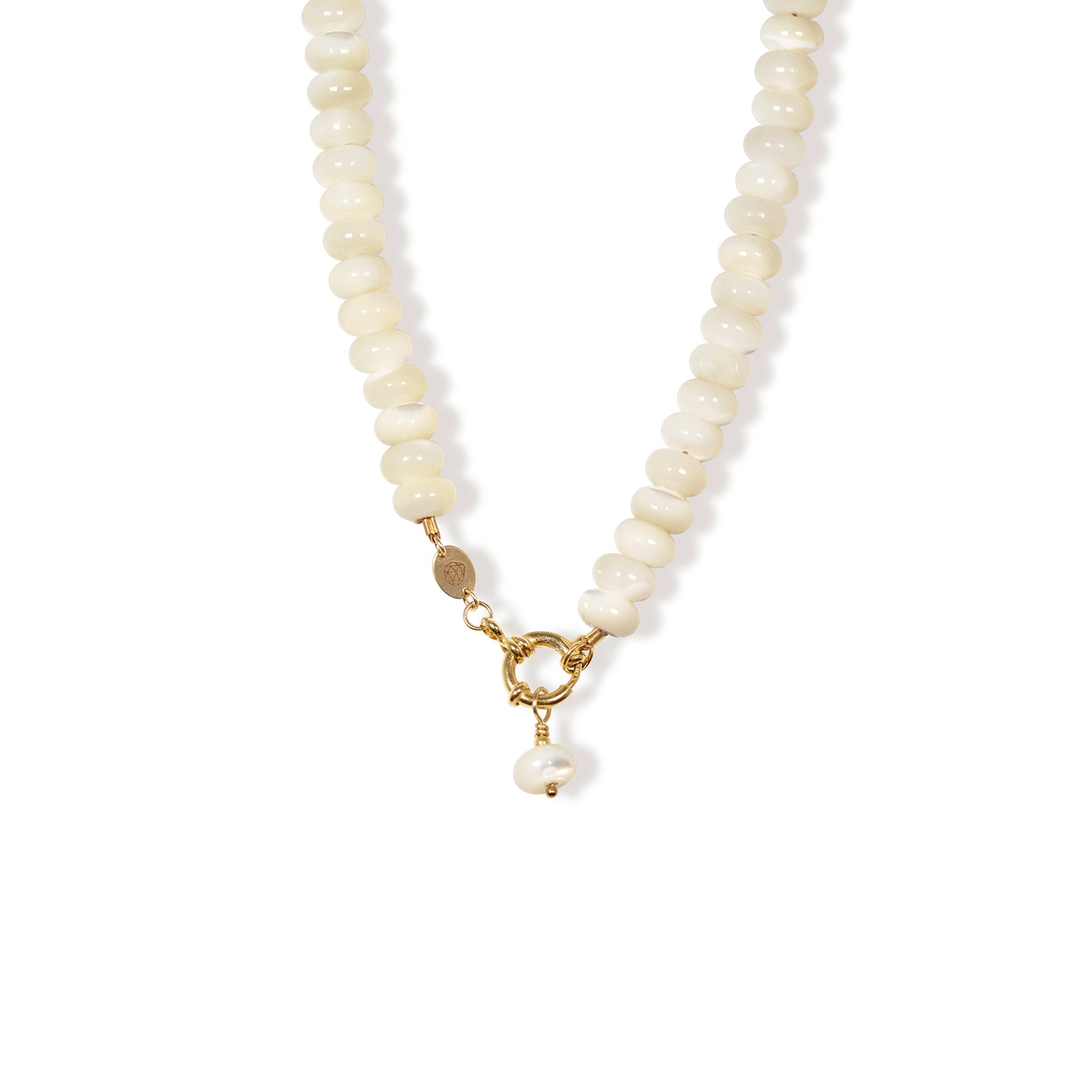 Mother of Pearl Statement Beaded Necklace
