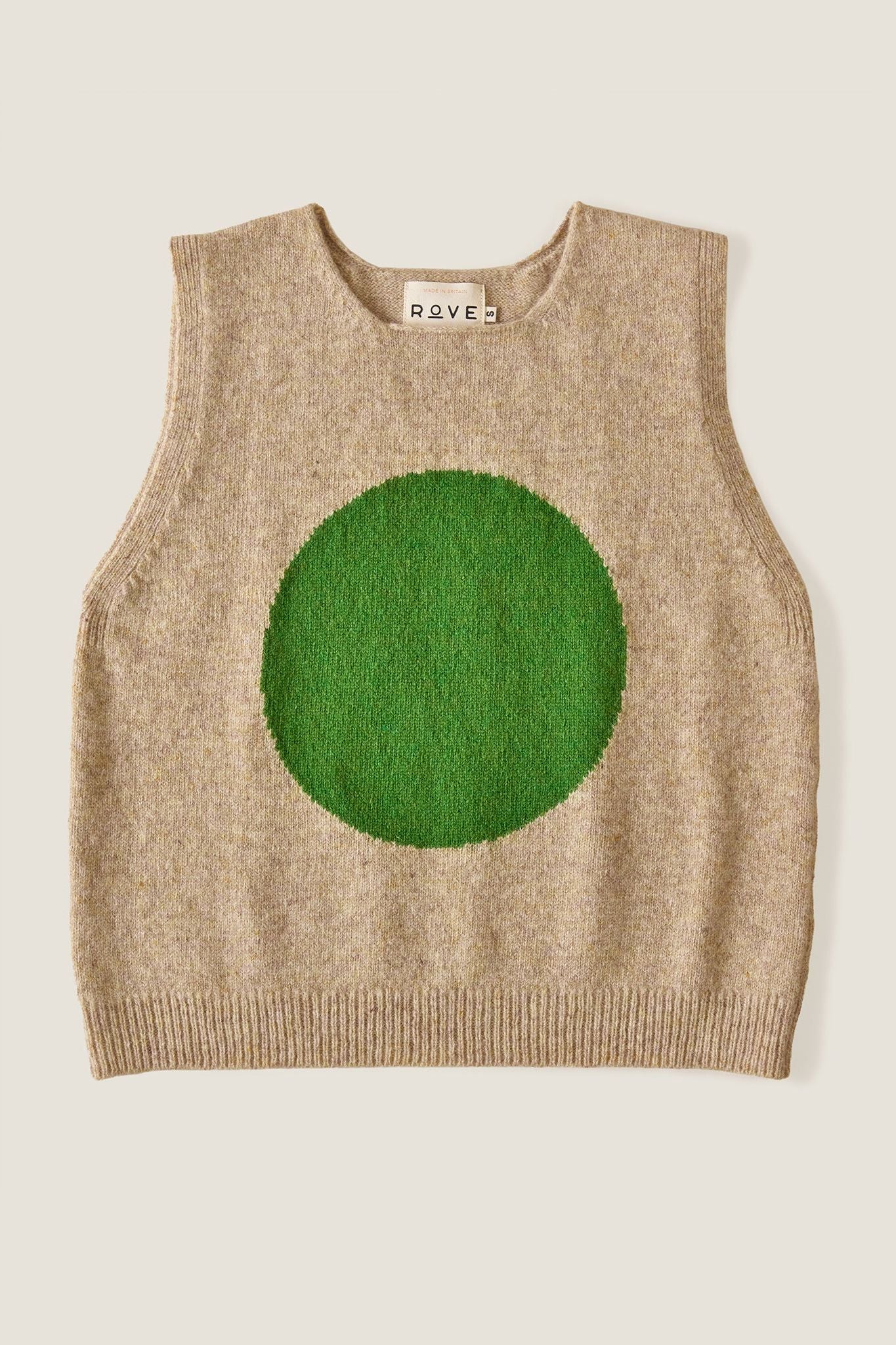 Dot Knitted Top | Green