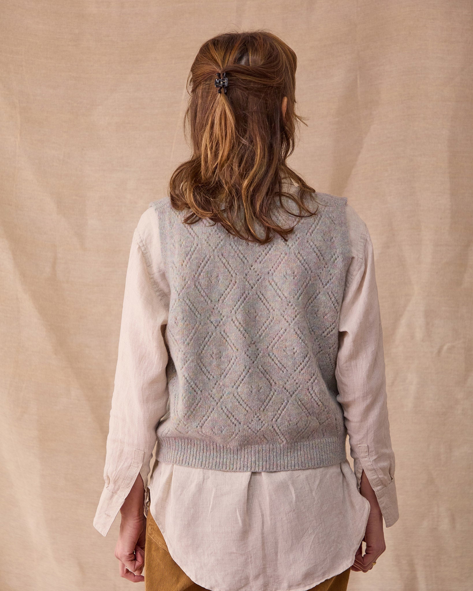 Diamond Open Knit Top | Opal