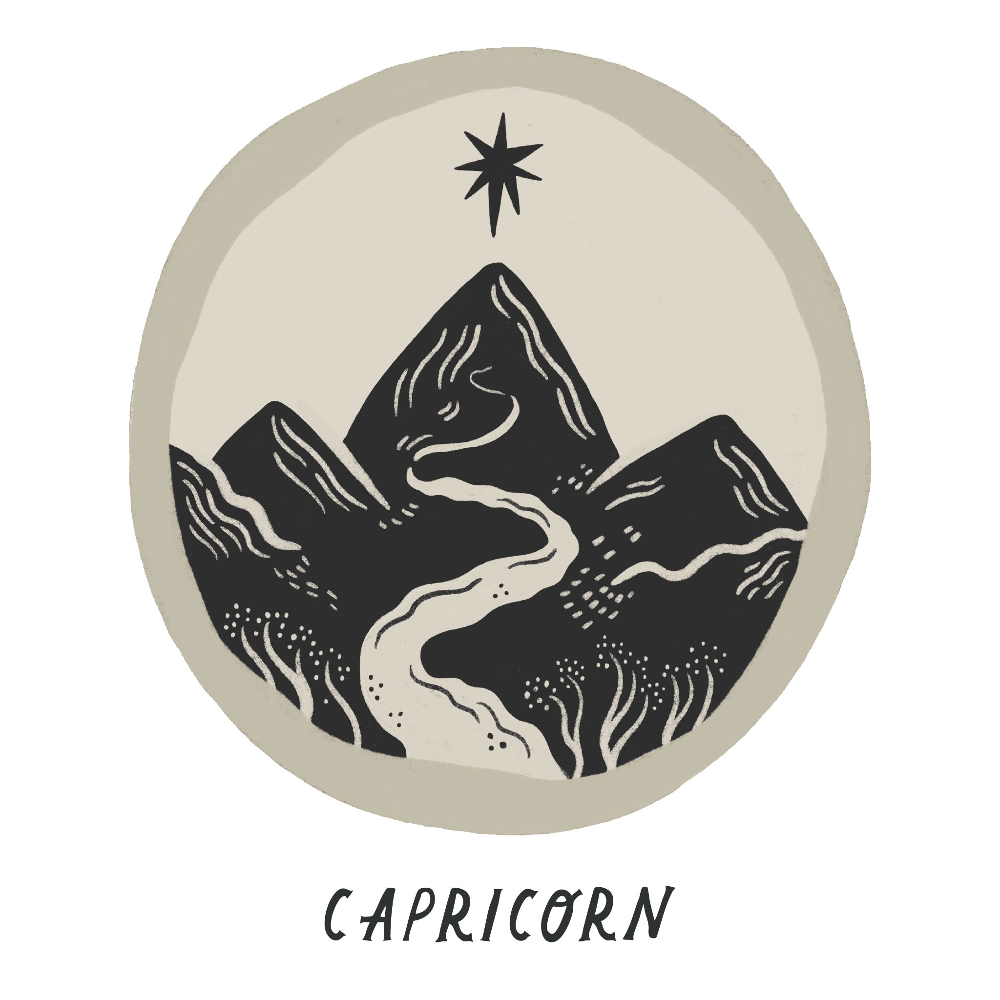 Capricorn Zodiac Coin Pendant Necklace