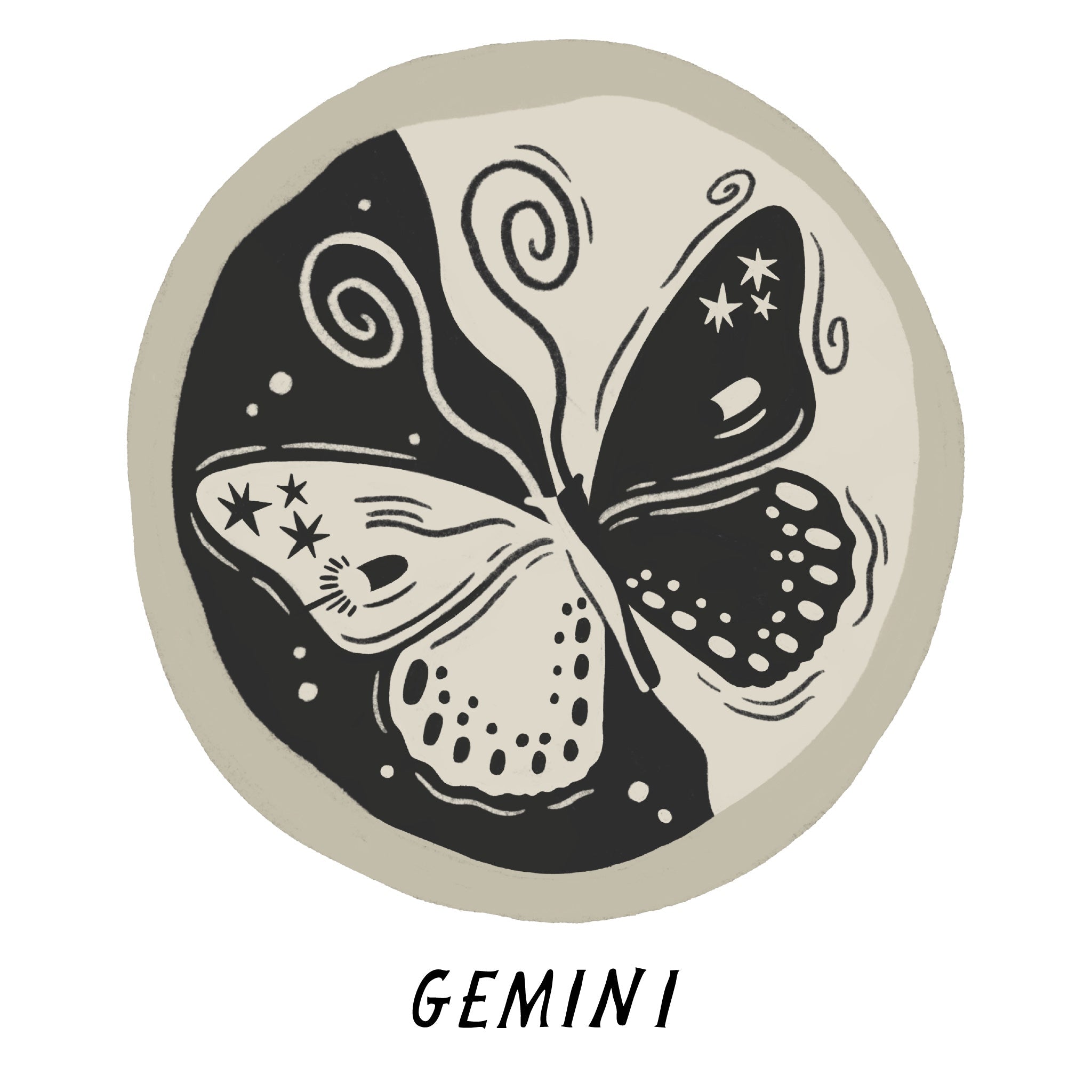 Gemini Zodiac Coin Pendant Necklace