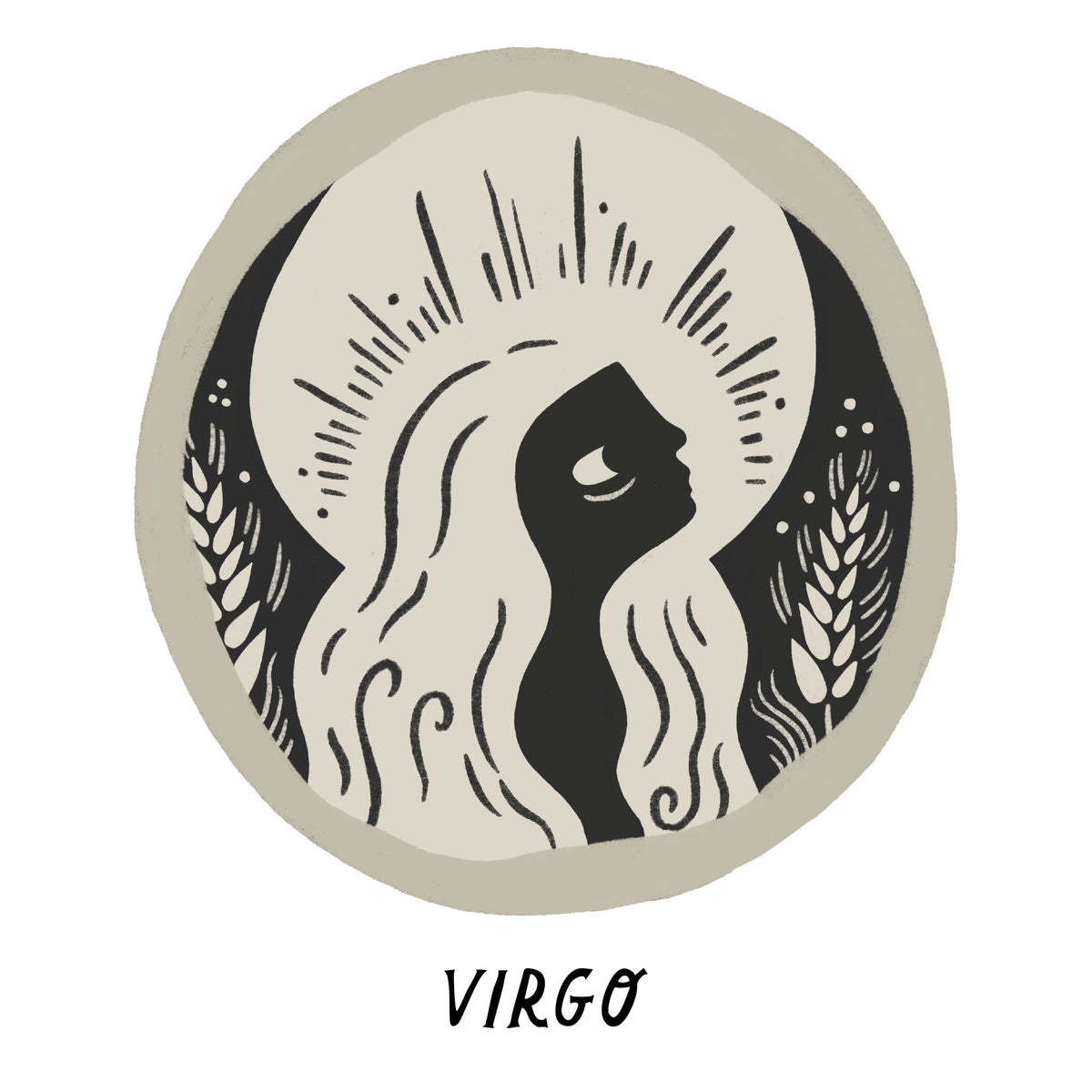 Virgo Zodiac Coin Pendant Necklace