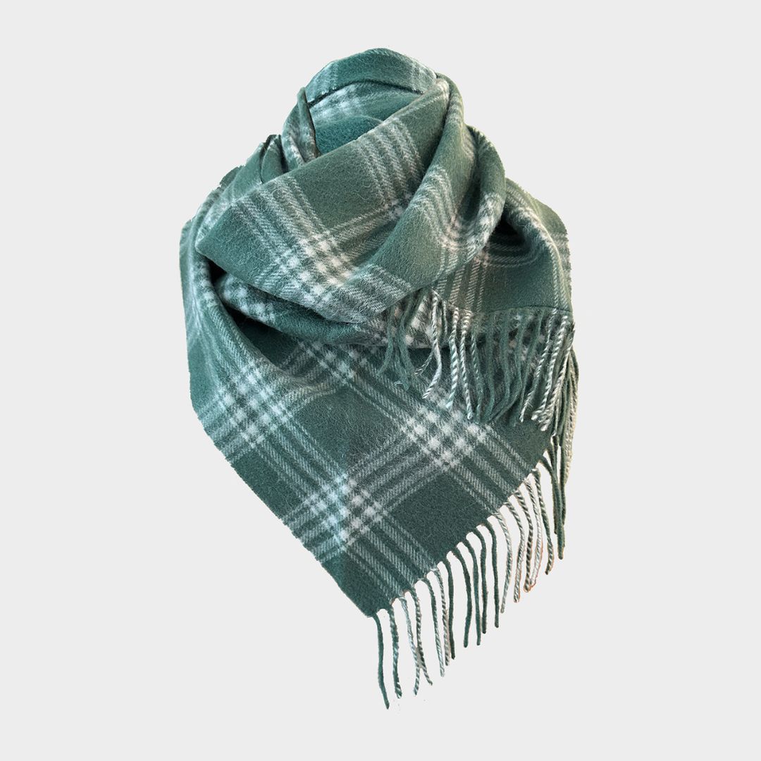 Cheltenham Check Twisted Snood | Fern