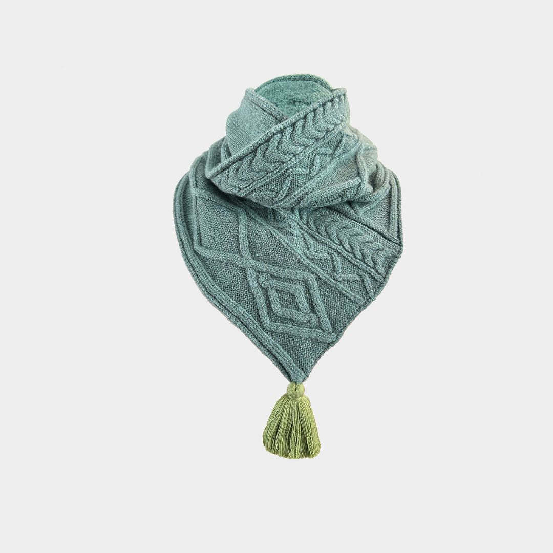 Coombe Cable Twisted Snood | Sage