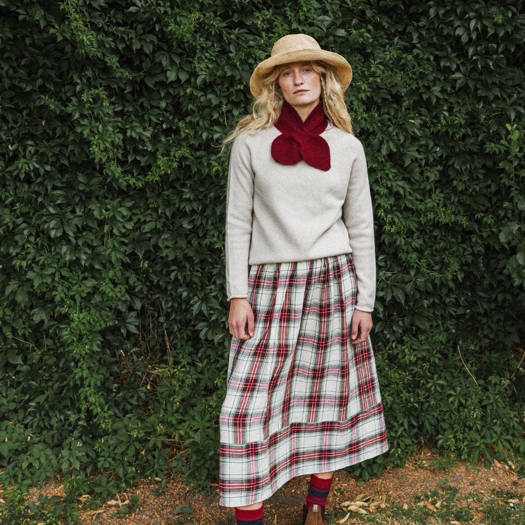 Paxford Shortie Scarf | Poppy