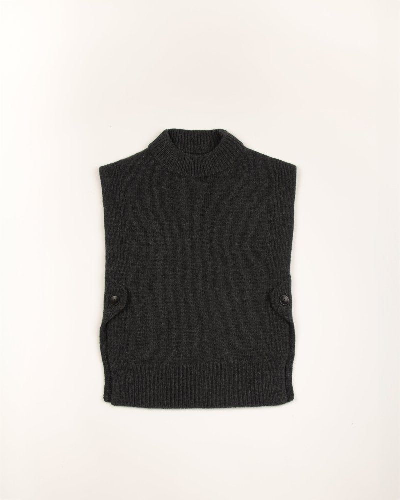 Giria: Charcoal Wool Vest