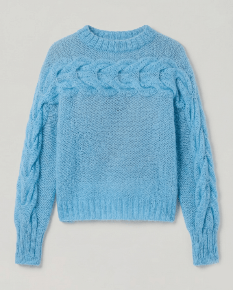 Jūra: Sea Glass Silk & Mohair Sweater