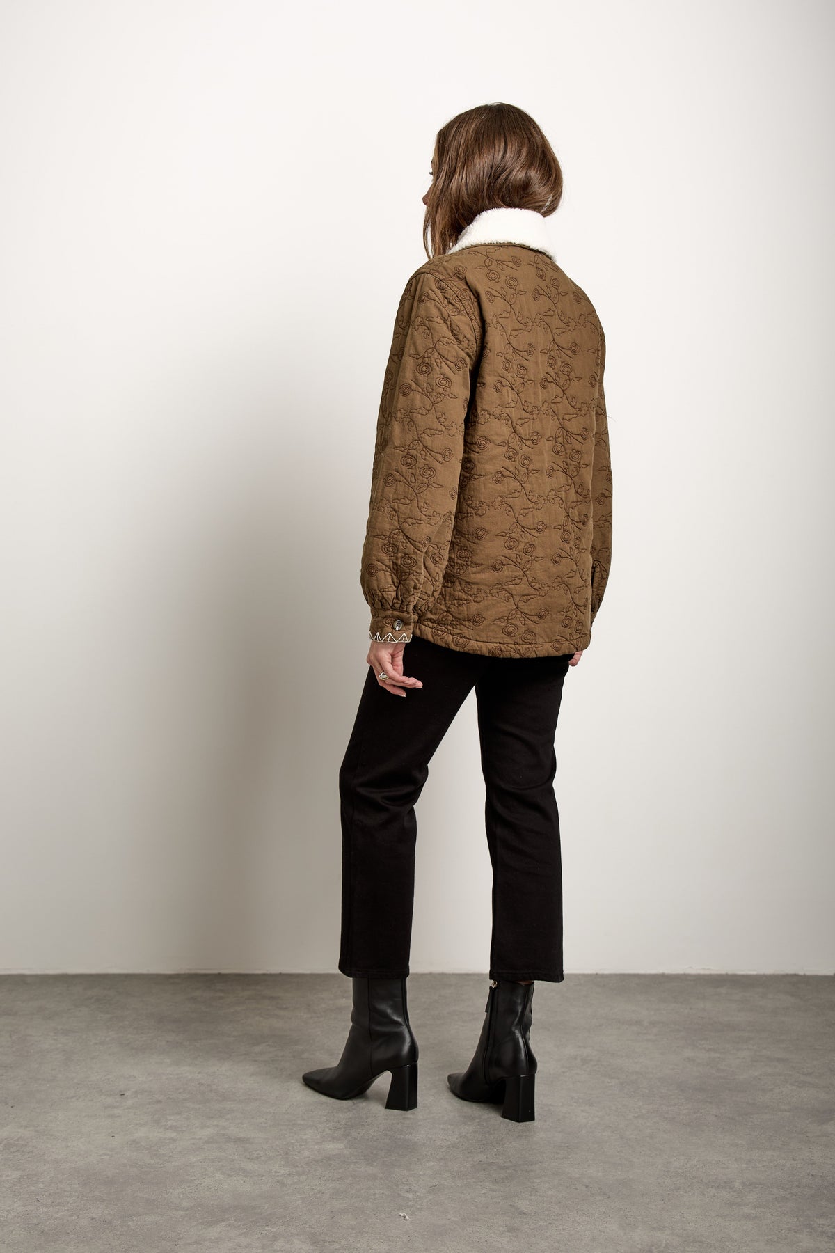 Frida Jacket In Walnut - seventy + mochi