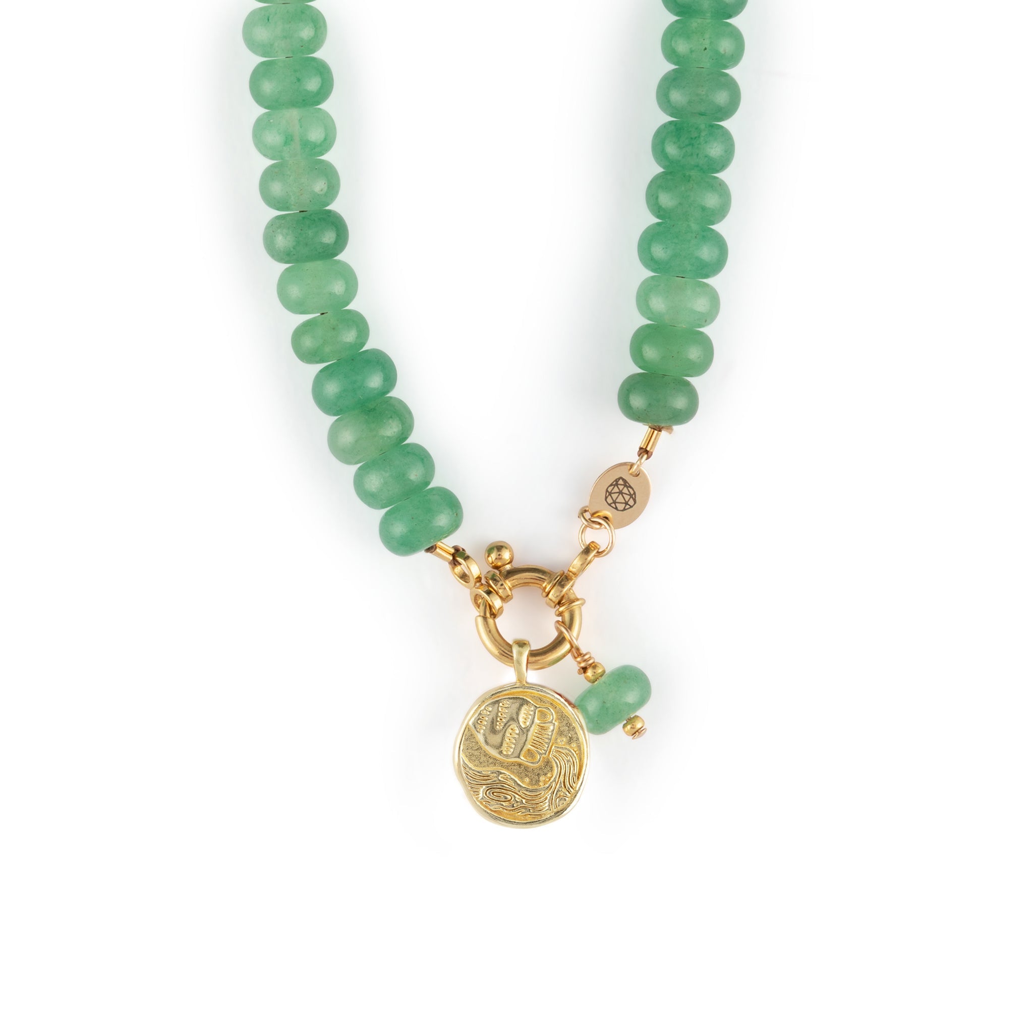 Aquarius Zodiac Coin Pendant Necklace