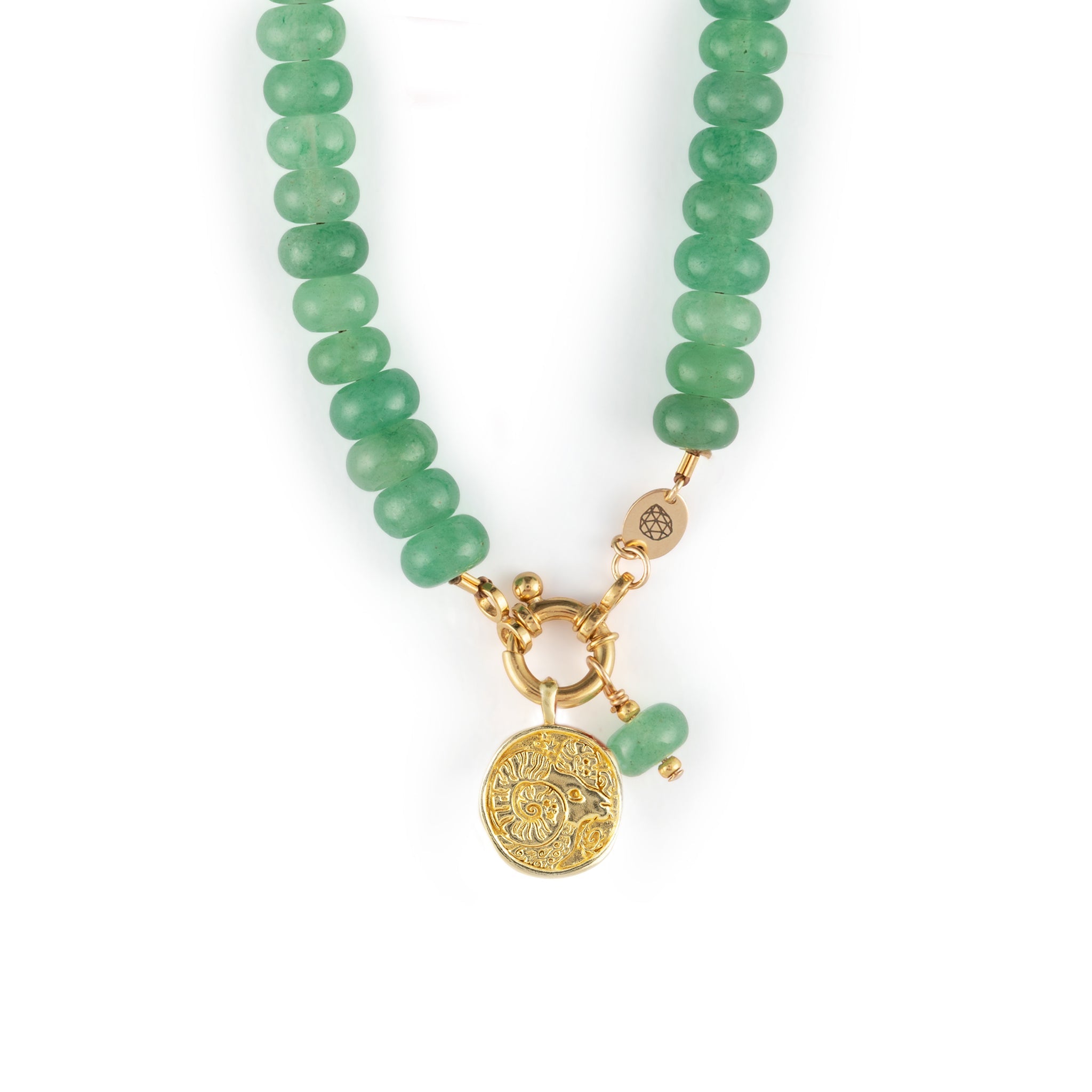 Aries Zodiac Coin Pendant Necklace