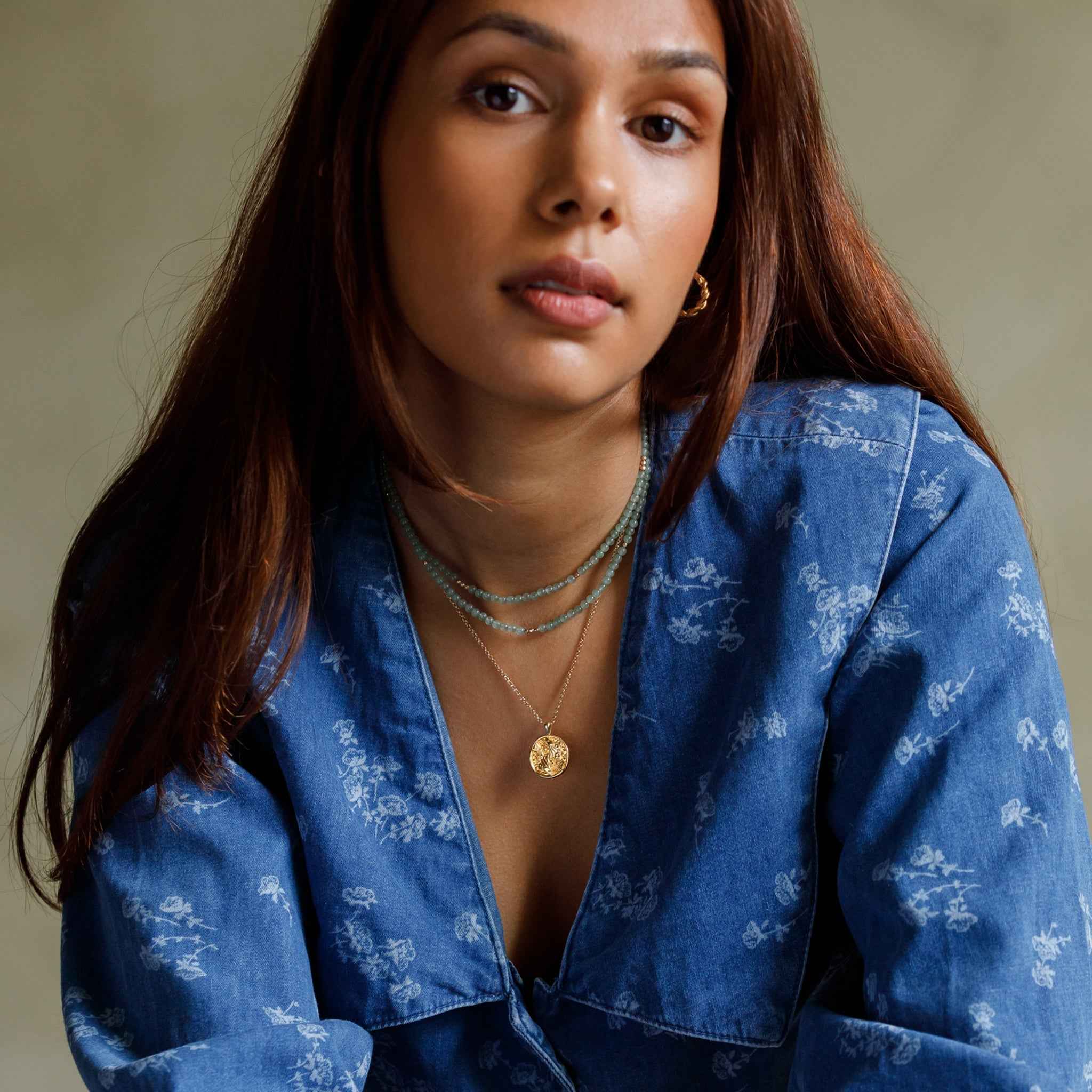Pisces Zodiac Coin Pendant Necklace