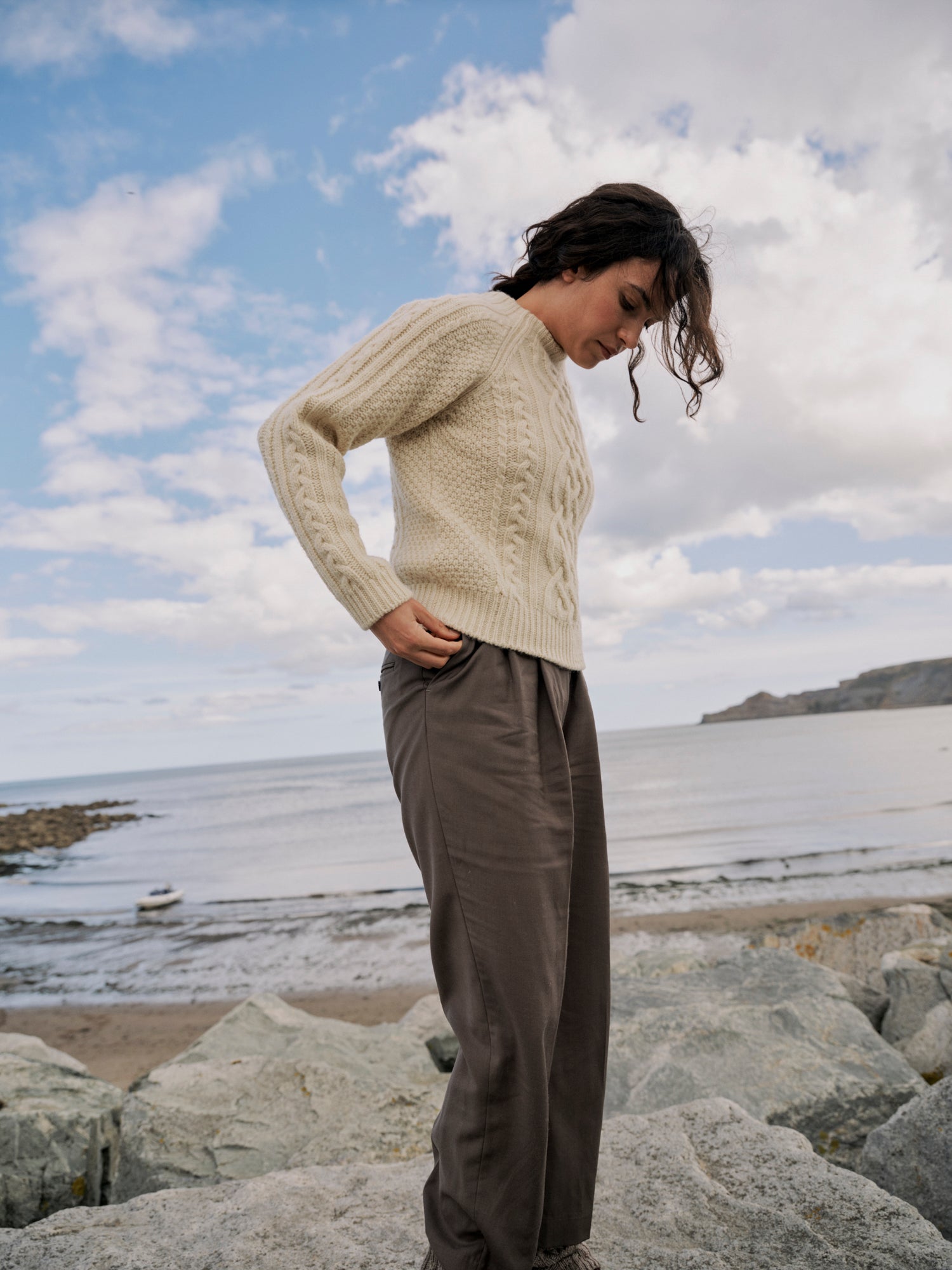 Whitby Jumper in Ecru