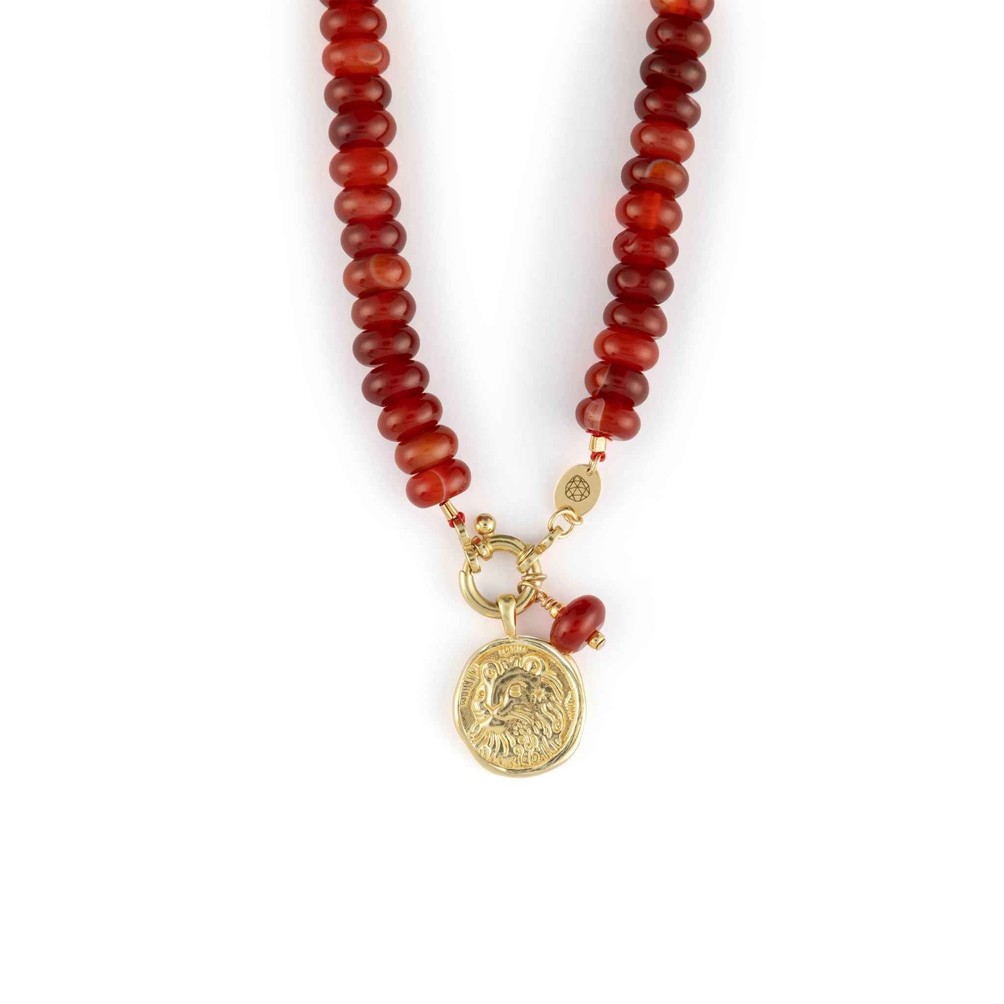 Leo Zodiac Coin Pendant Necklace