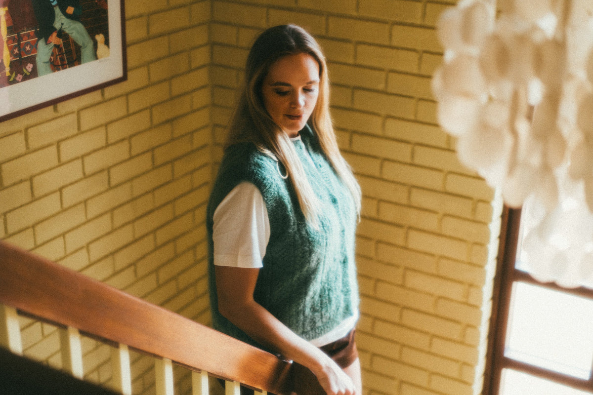 PRE-ORDER: Pointelle Knit Vest - Peony Pink