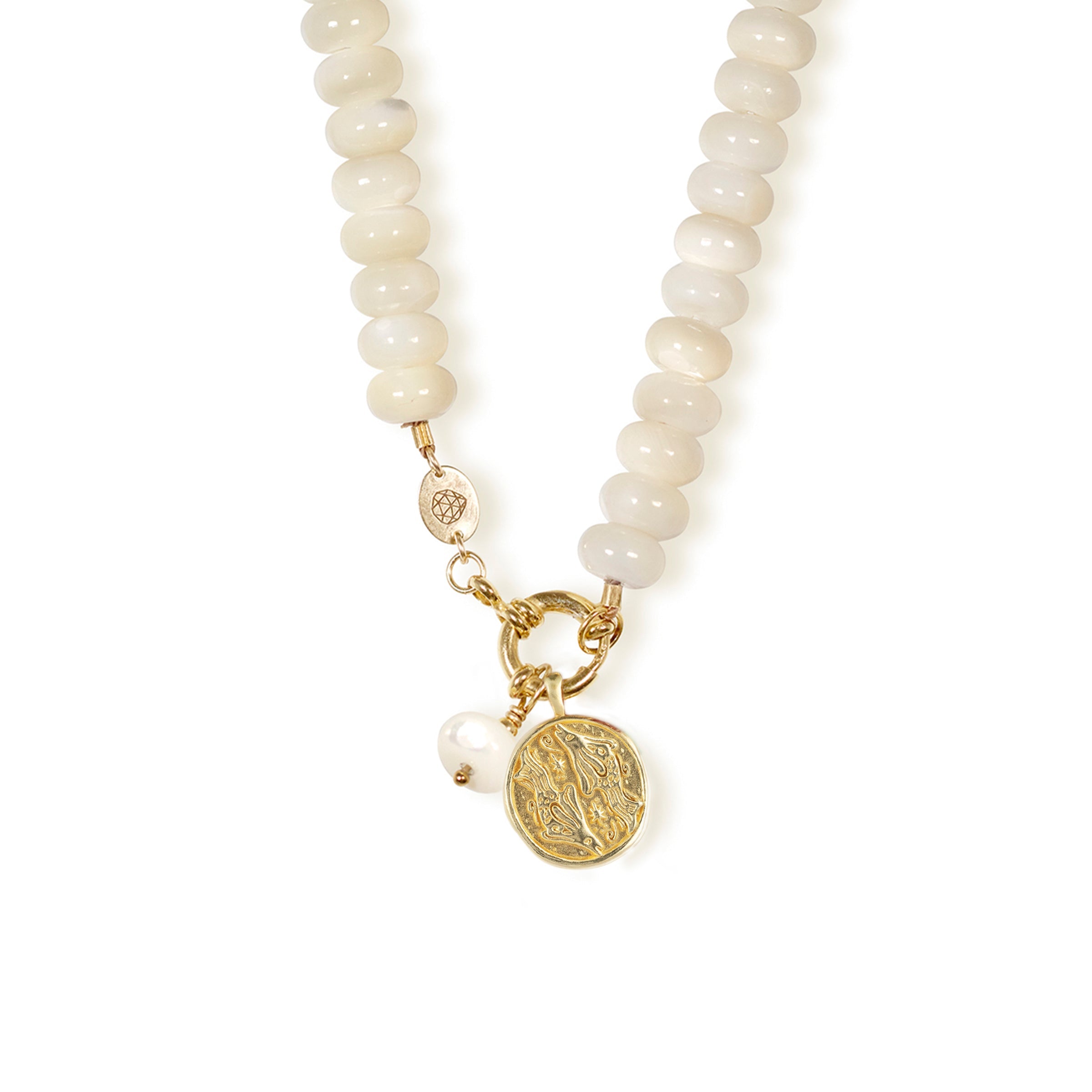 Pisces Zodiac Coin Pendant Necklace