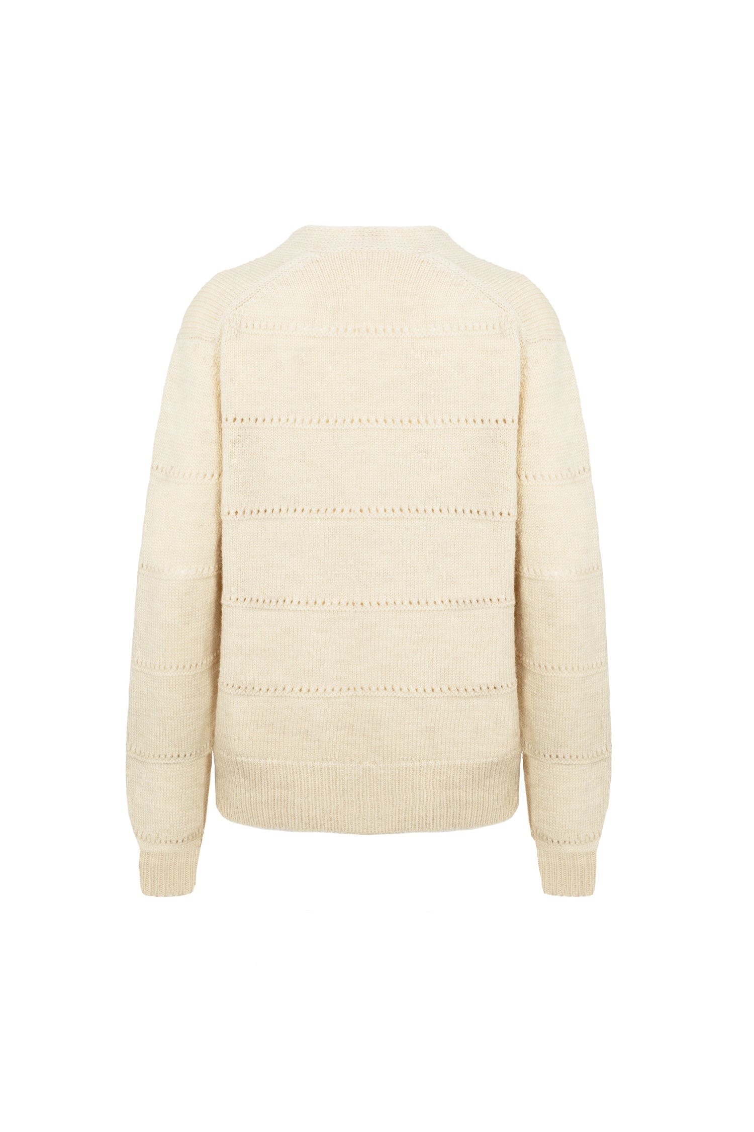Pendle Cardigan in Ecru Pointelle