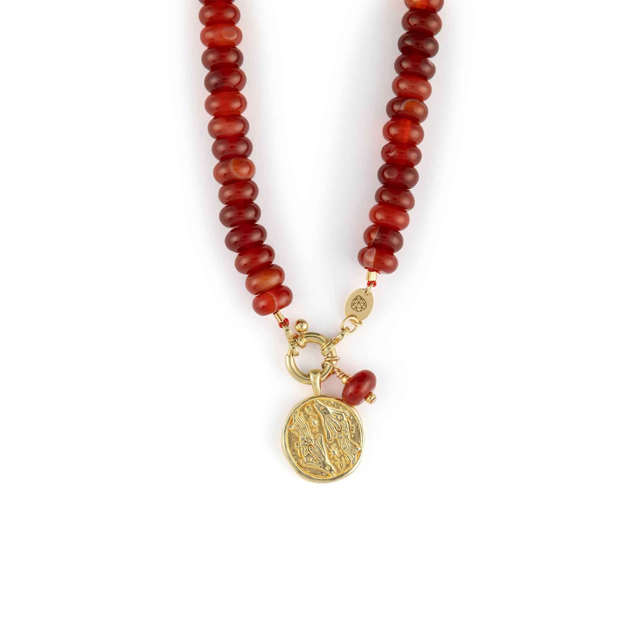 Pisces Zodiac Coin Pendant Necklace