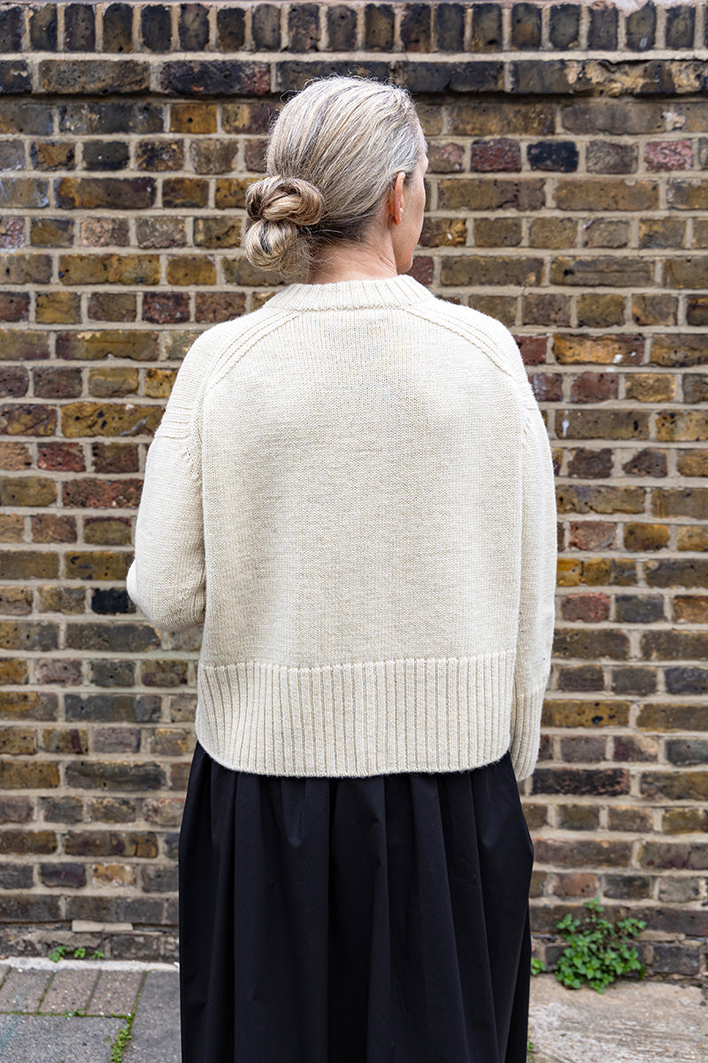 Raye British Wool Cardigan Red