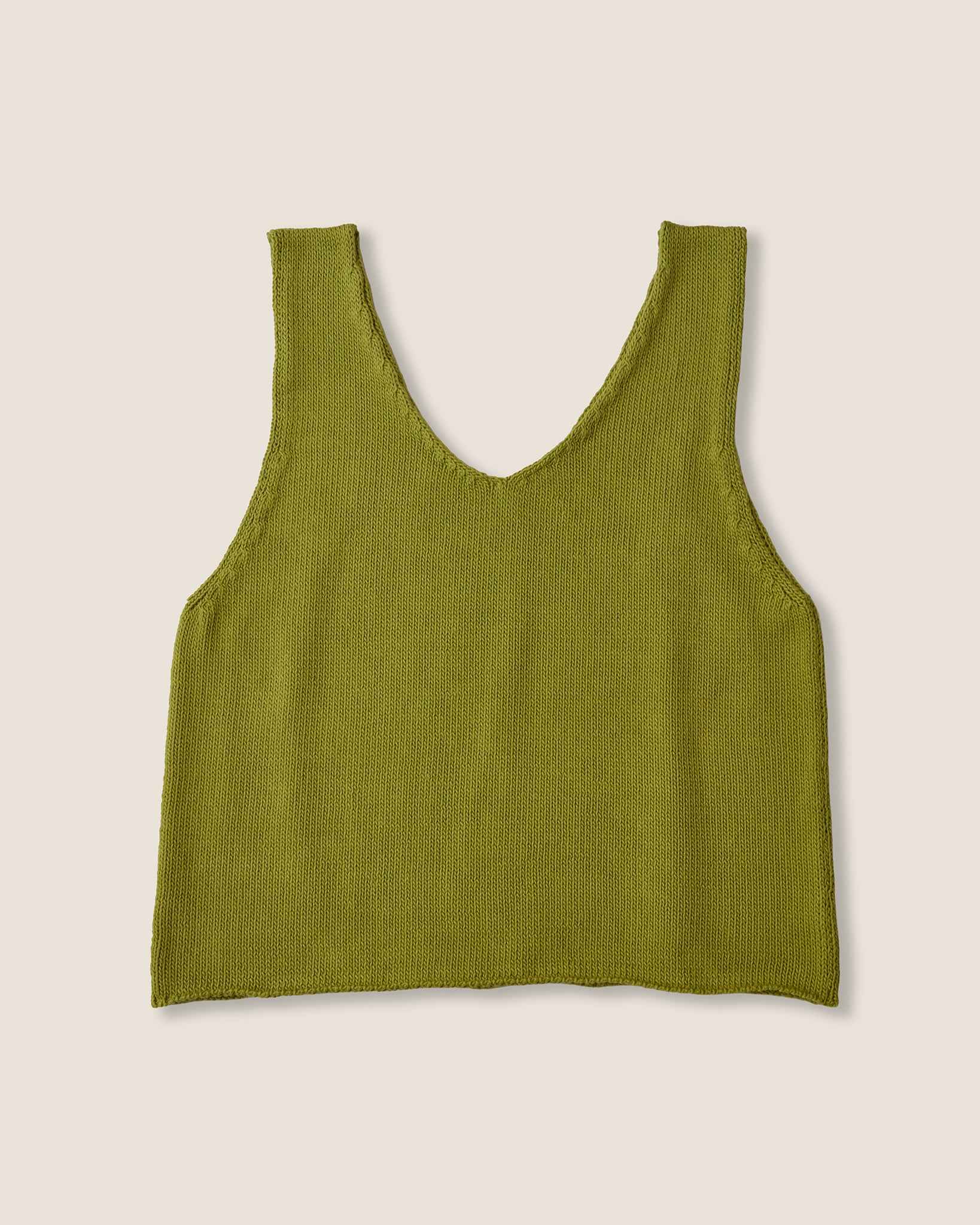 Organic Cotton Knit Top | Lime