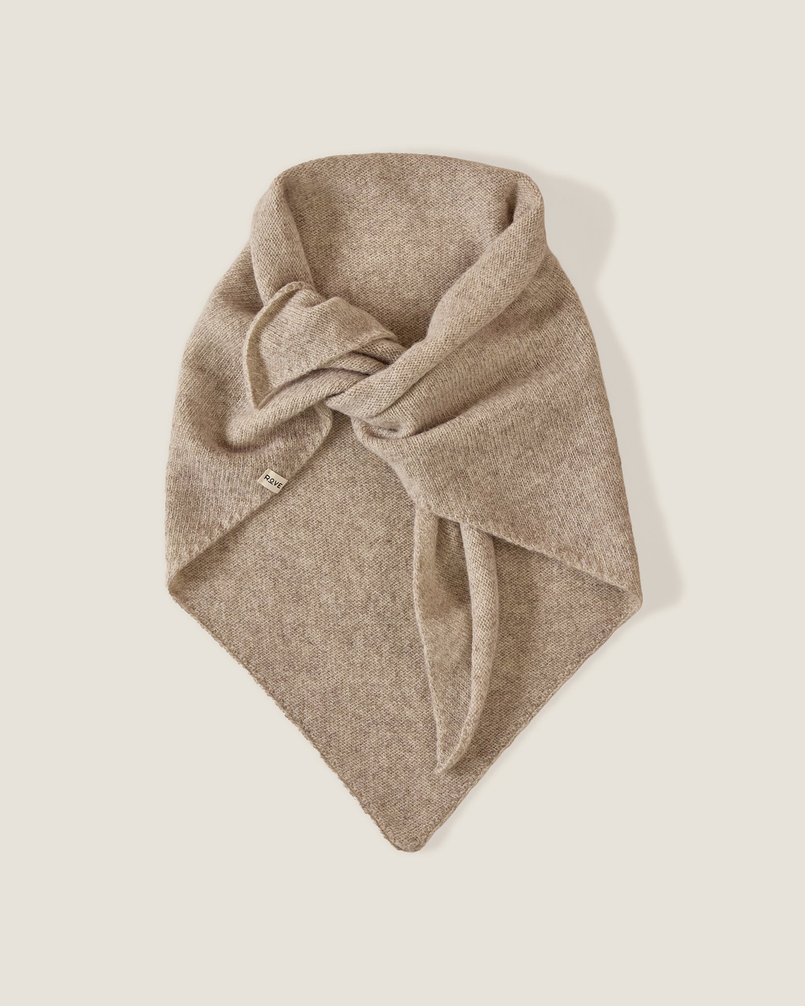 Triangle Scarf | Undyed Natural Marl