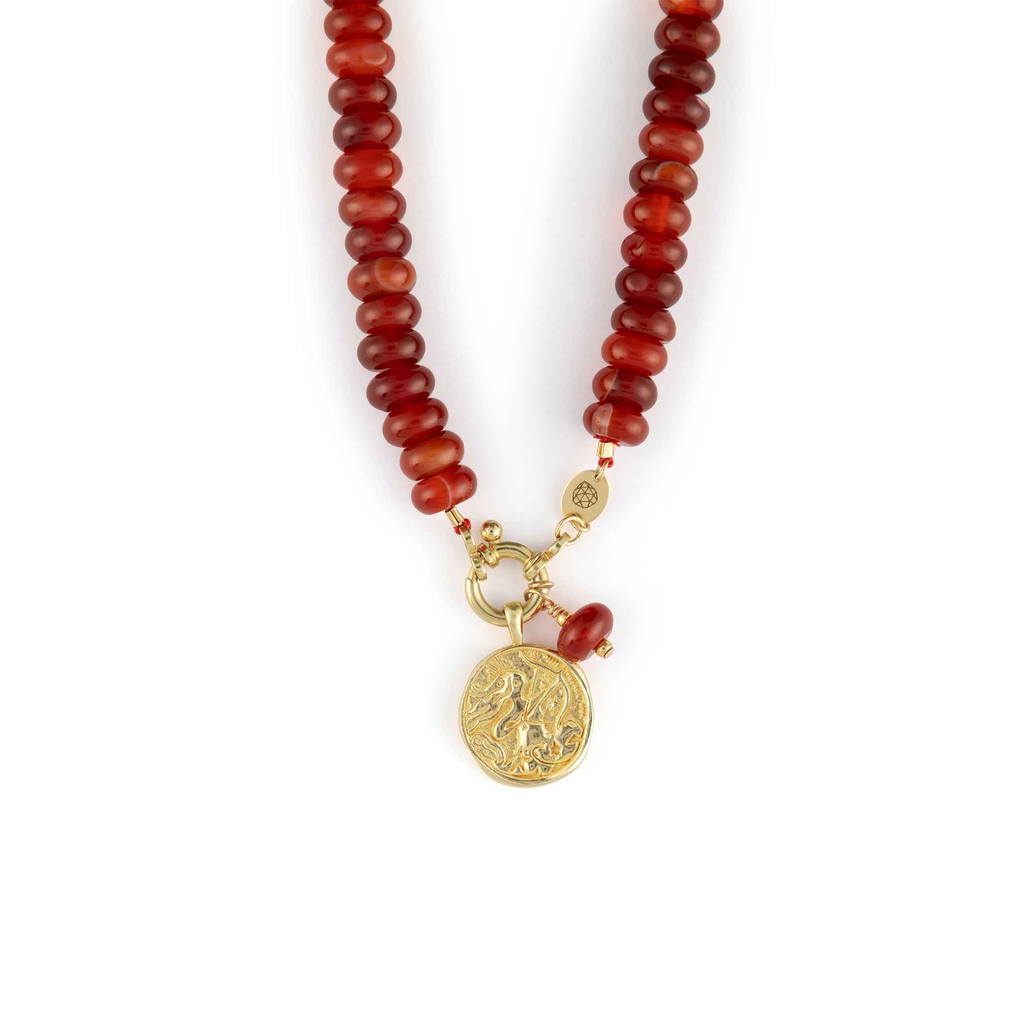 Sagittarius Zodiac Coin Pendant Necklace