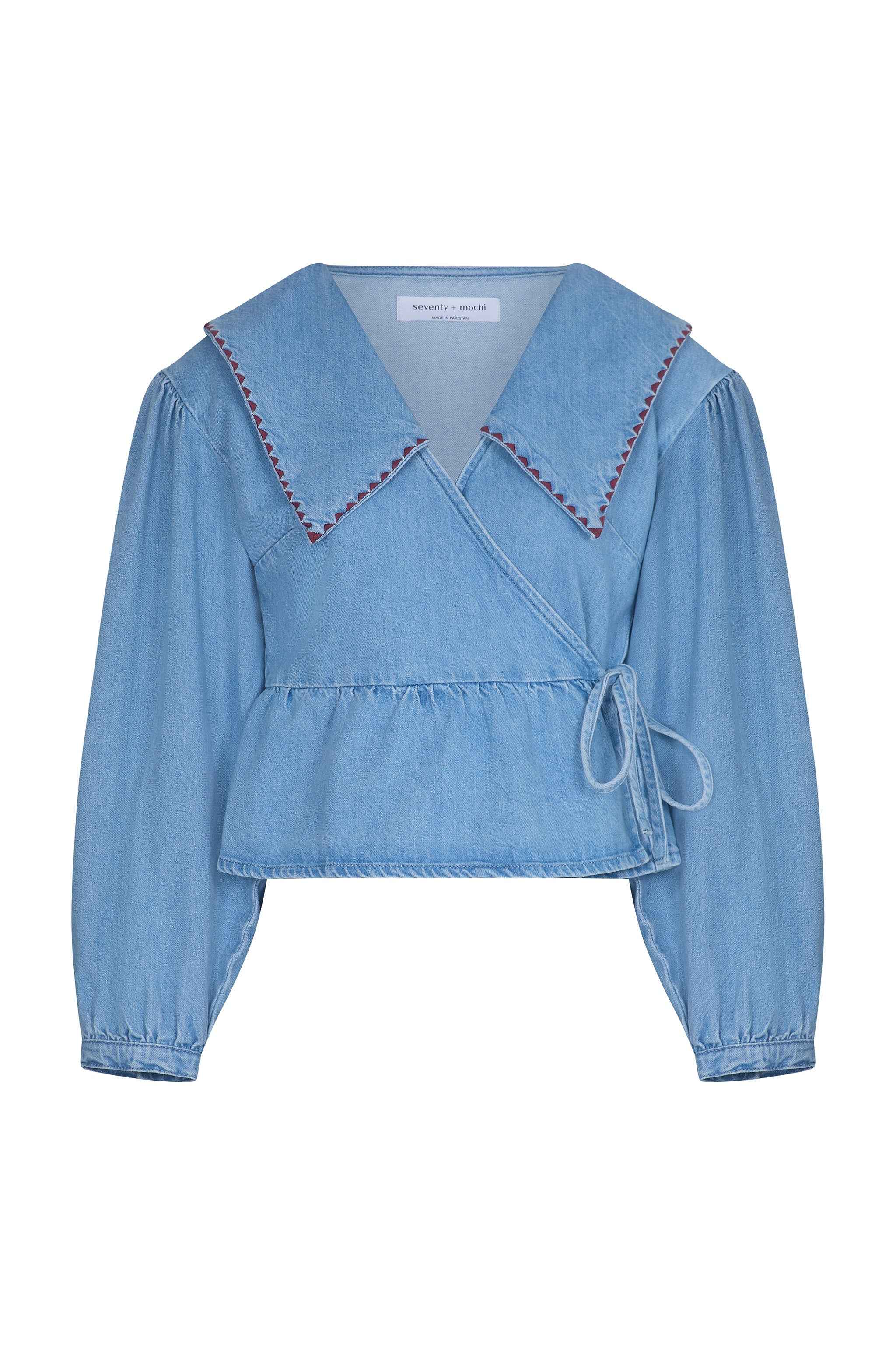 Nour Blouse in Summer Sky