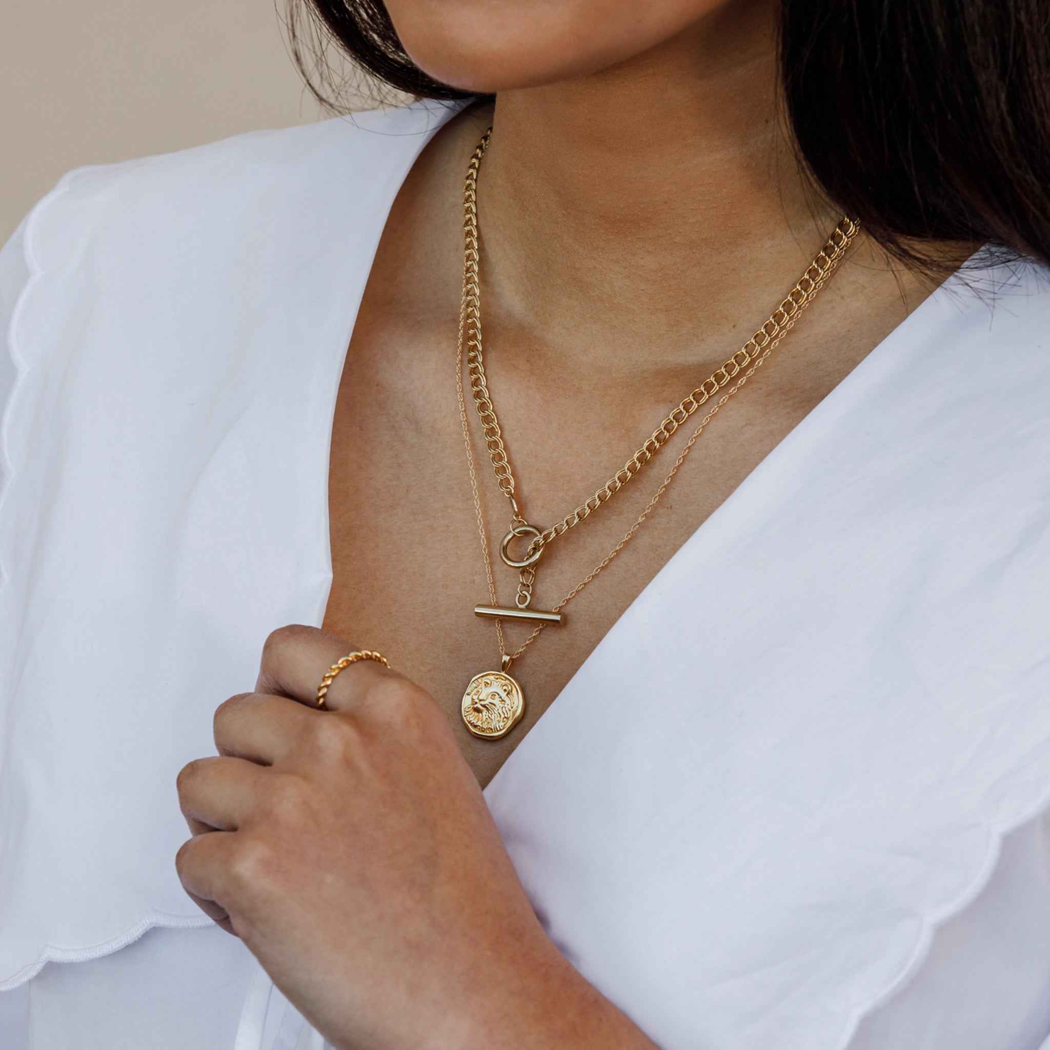 Leo Zodiac Coin Pendant Necklace