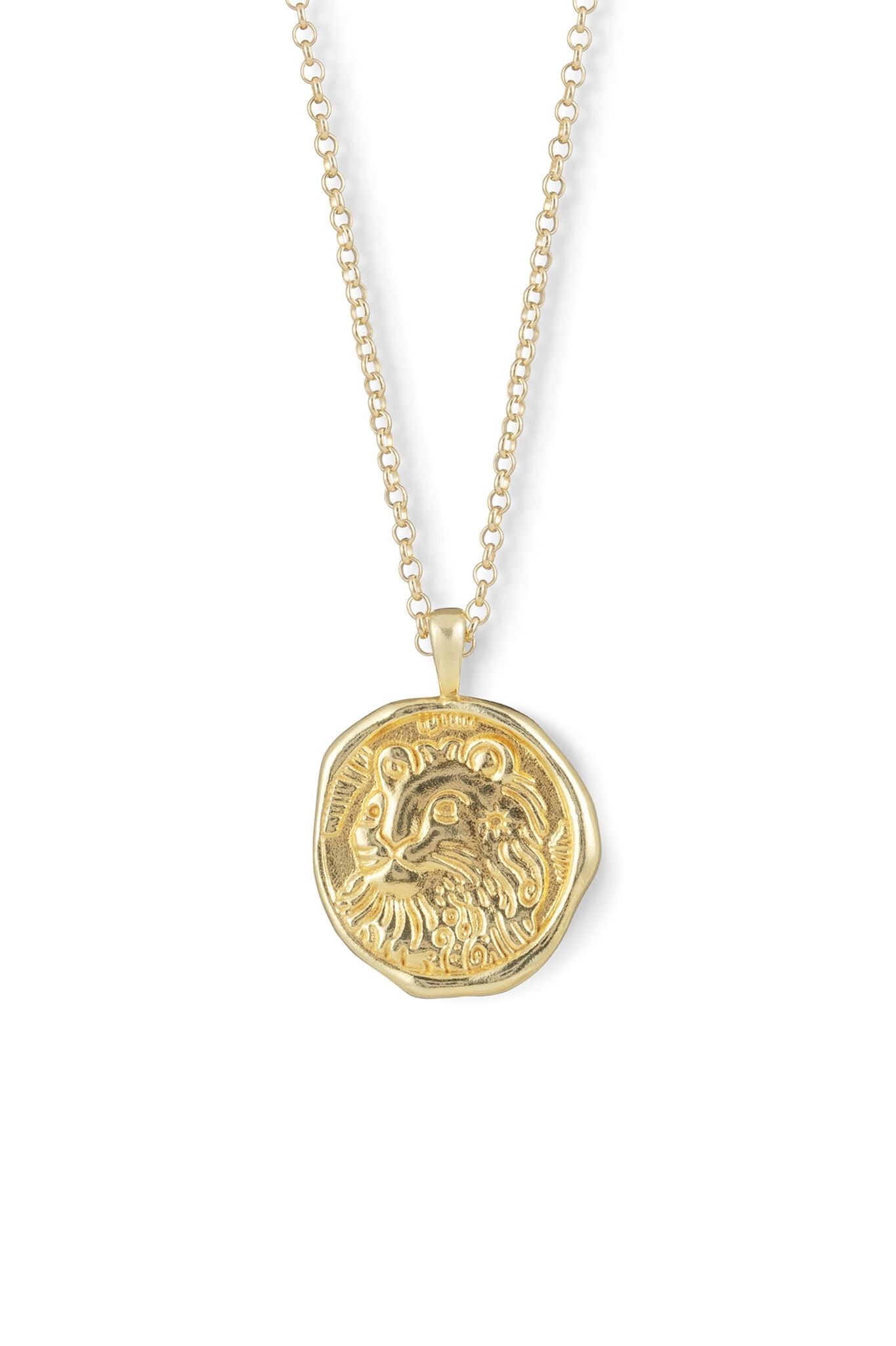Leo Zodiac Coin Pendant Necklace